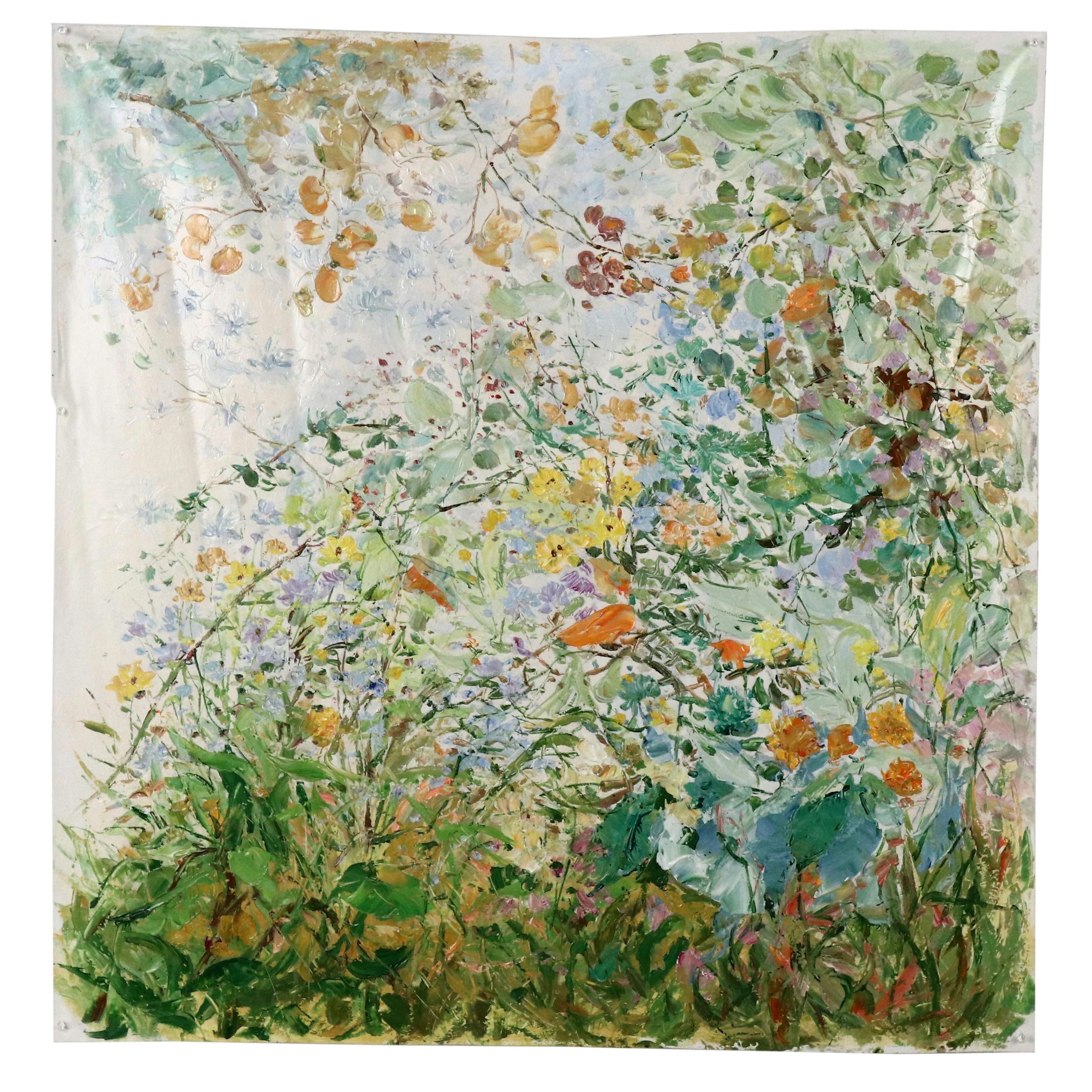 Ping Floral Oil Painting, 21st Century