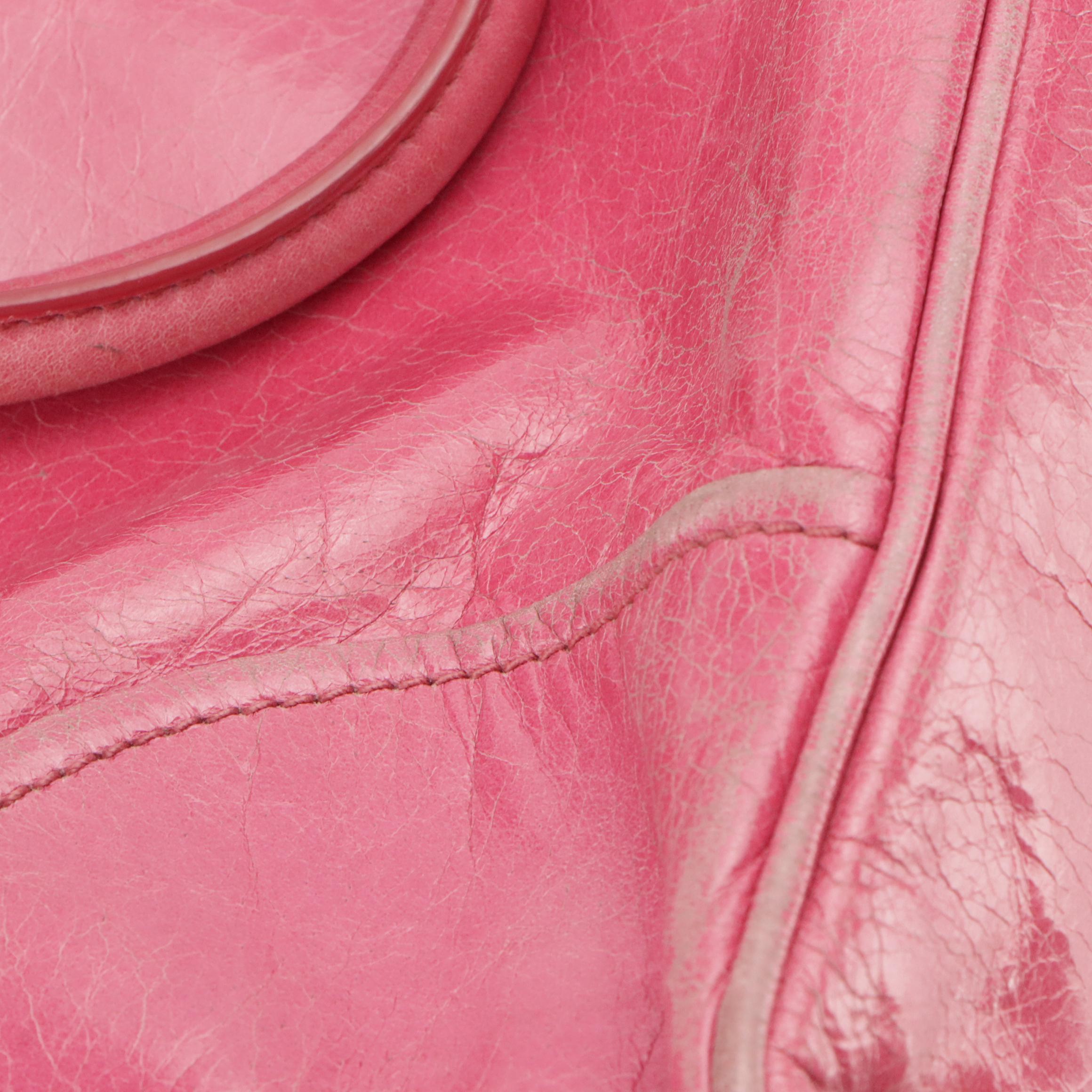 Prada Two-Way Shoulder Bag in Peonia Vitello Shine Leather