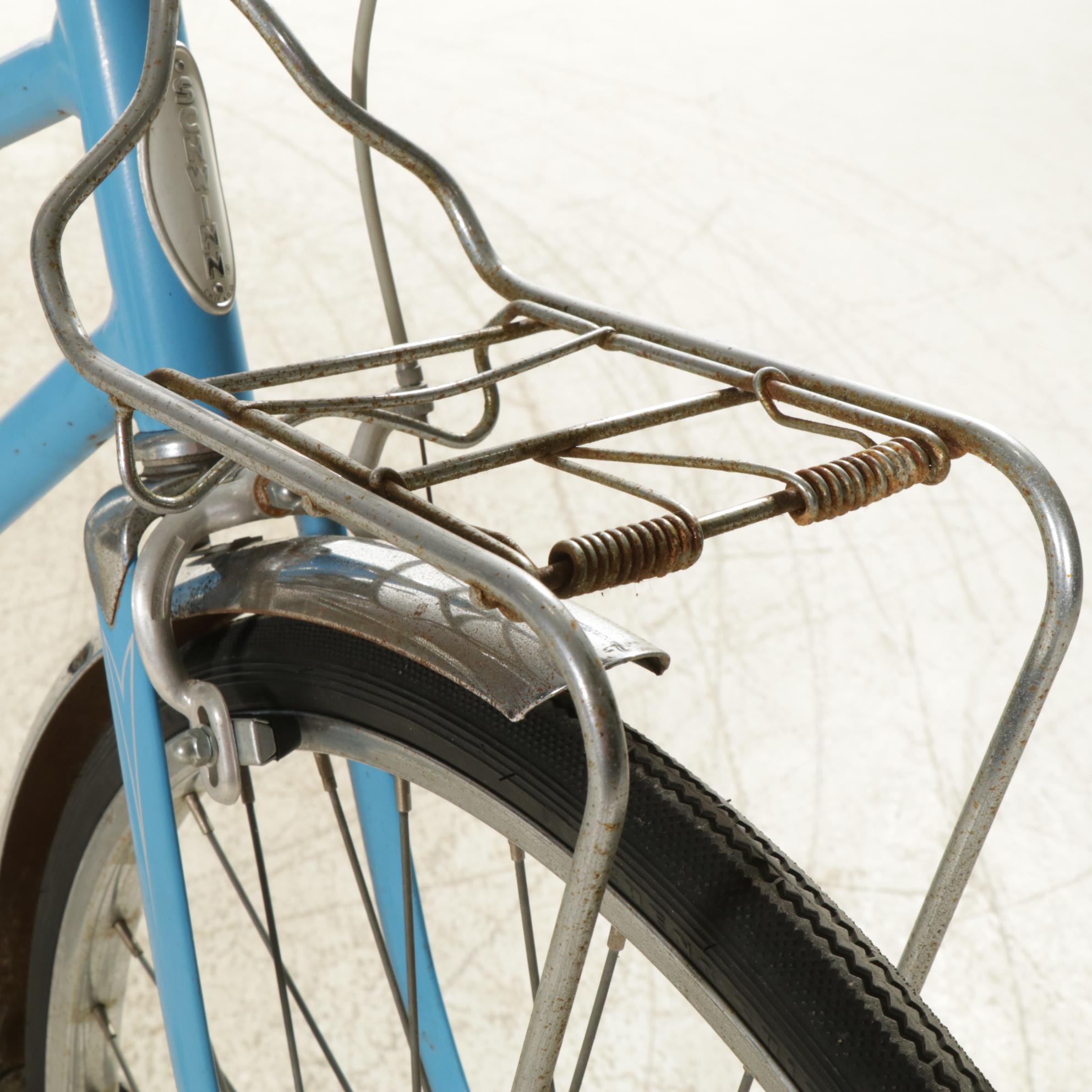 Schwinn "De Luxe Twinn" Tandem 5-Speed Cruiser Bicycle in Blue