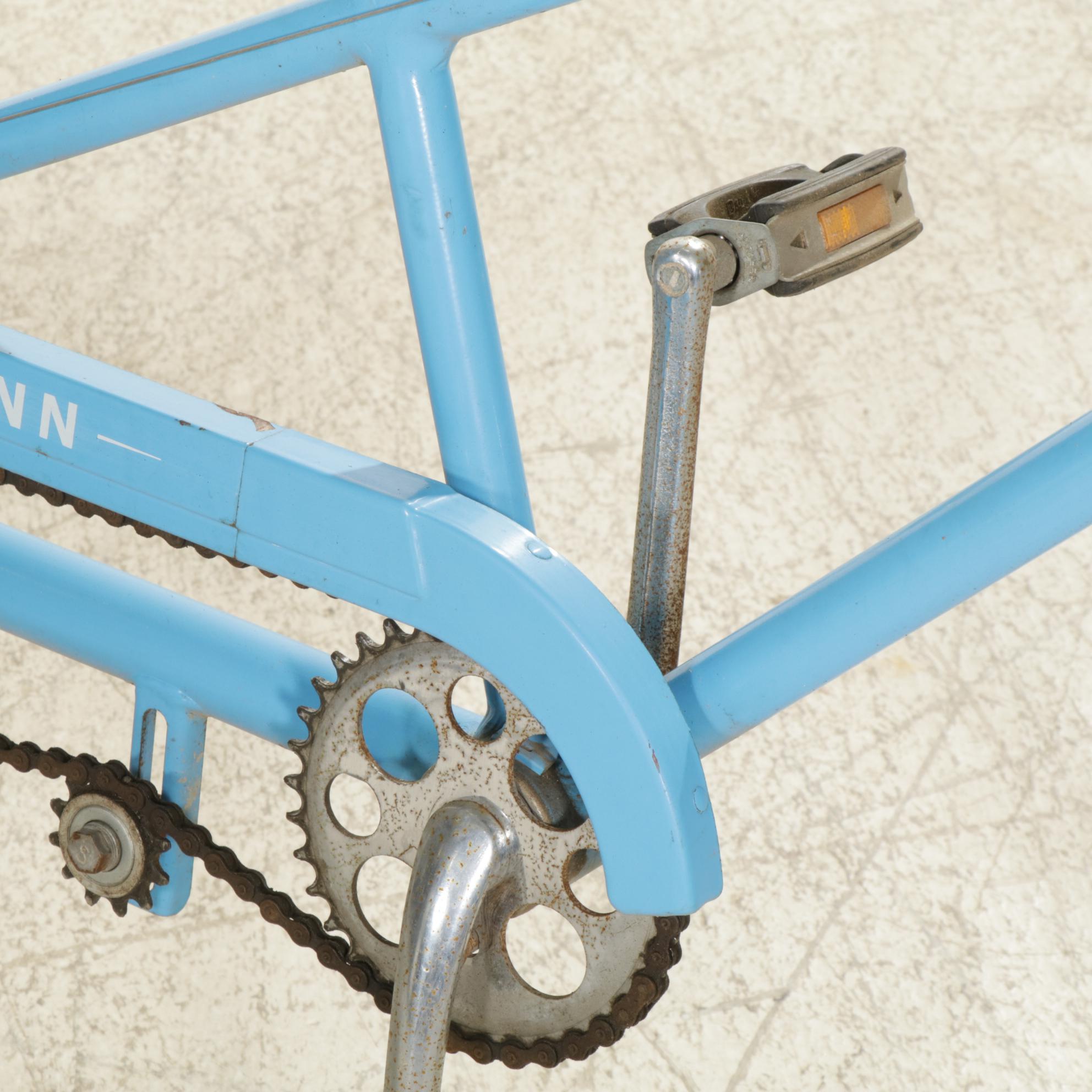 Schwinn "De Luxe Twinn" Tandem 5-Speed Cruiser Bicycle in Blue