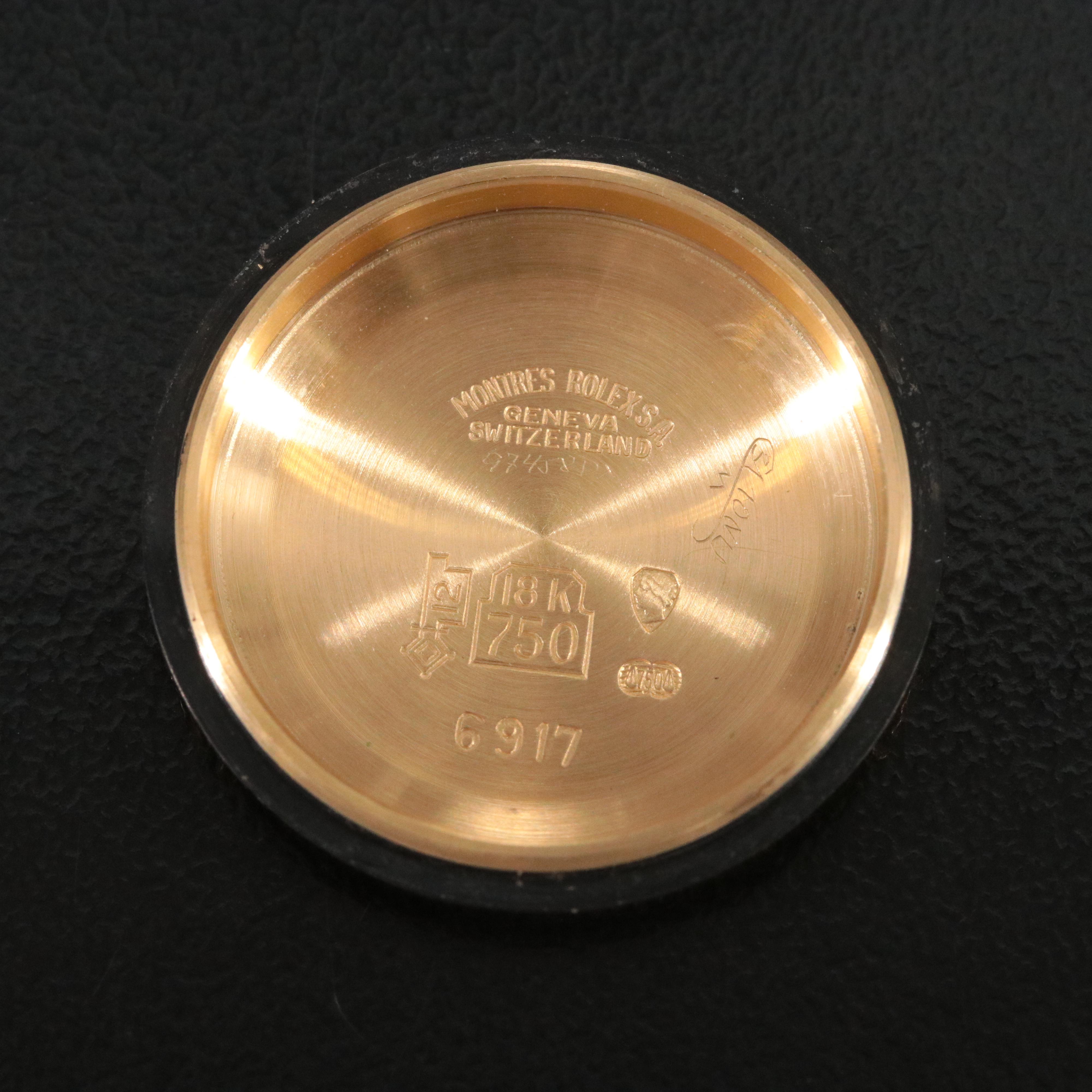 1977 Rolex 18K Lady Datejust President Band Watch