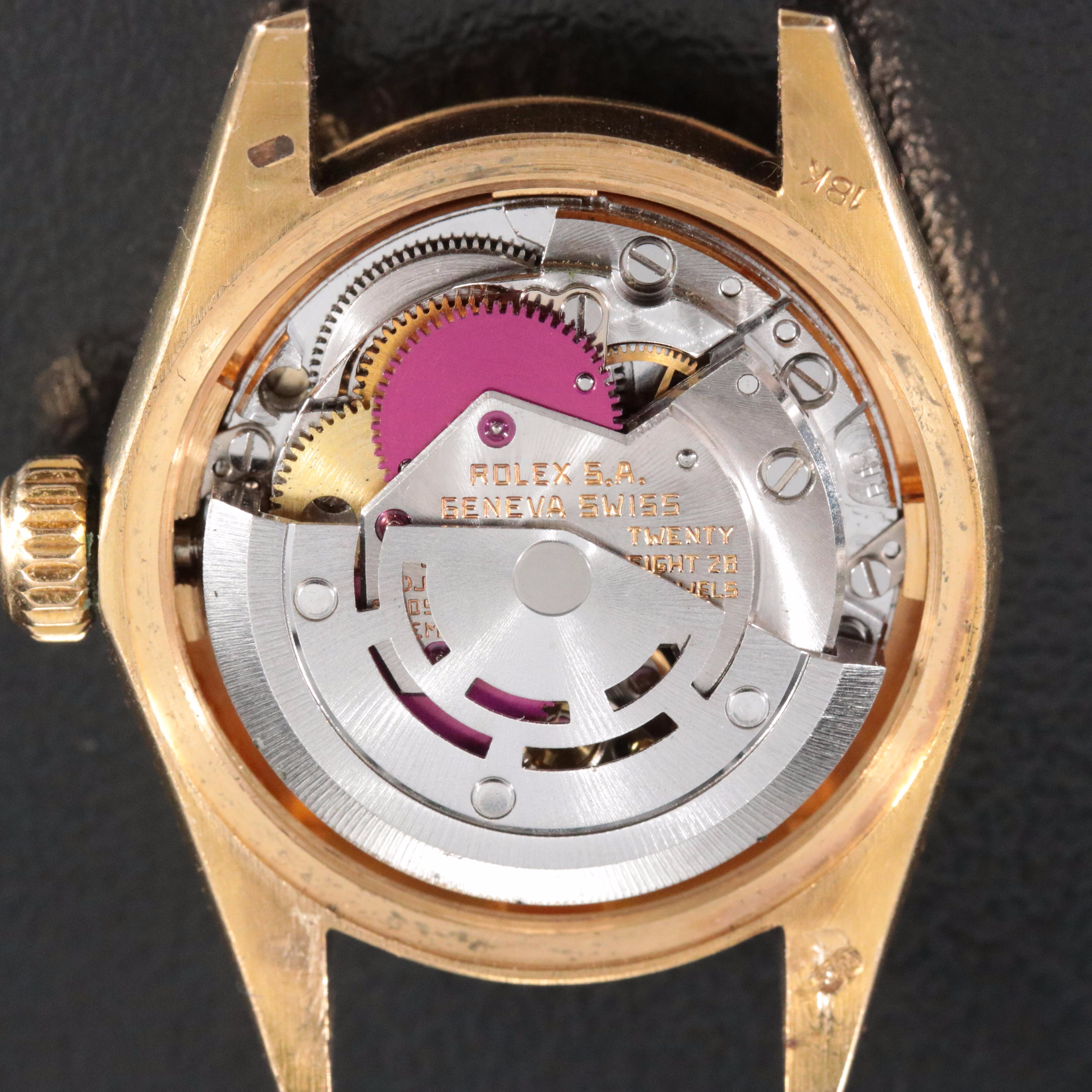 1977 Rolex 18K Lady Datejust President Band Watch