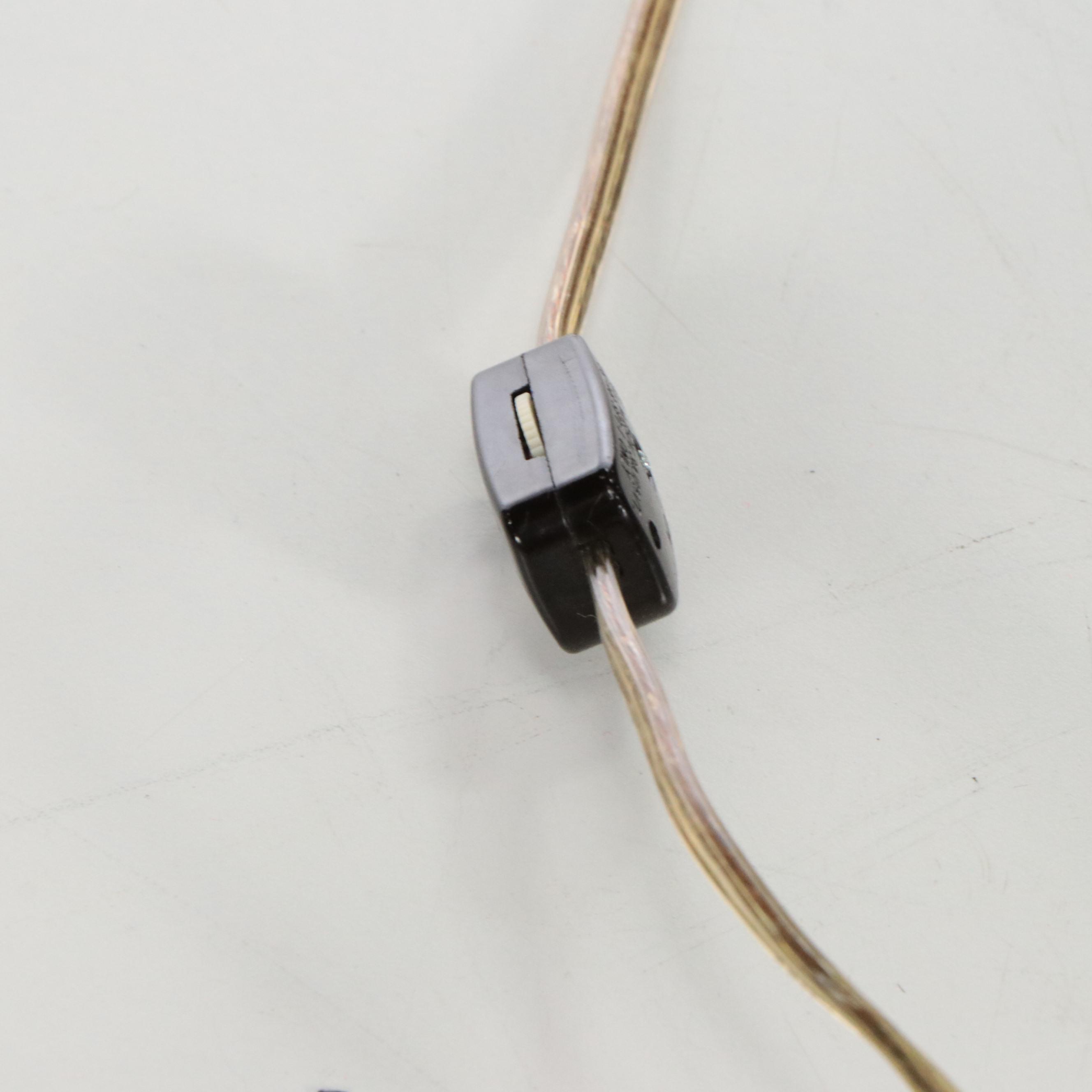 Maitland-Smith Brass Spiral Candlestick Console Lamps with Cotton Shades