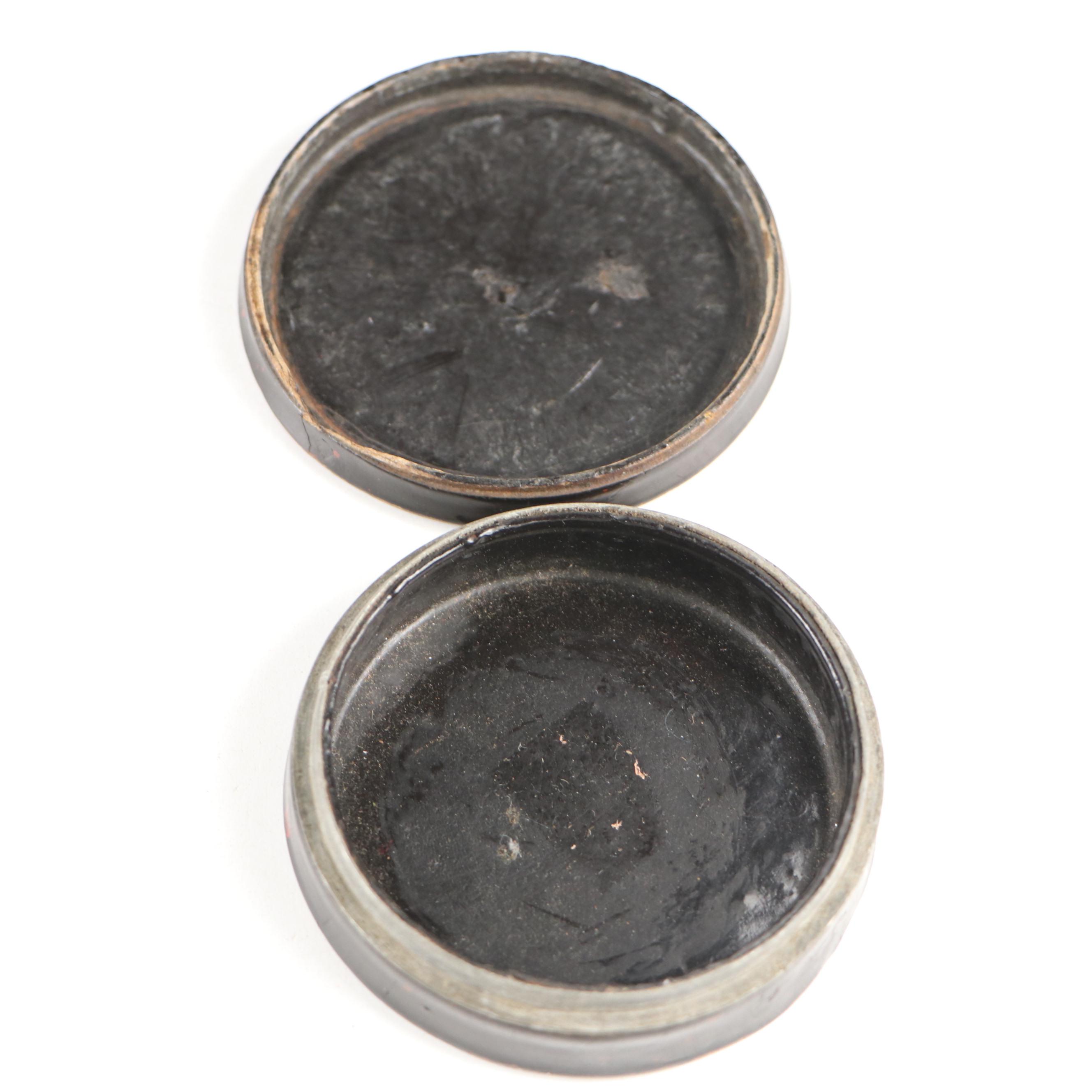 Victorian Sterling Silver Inlay Tortoise Shell Coin Purse with Snuff Box