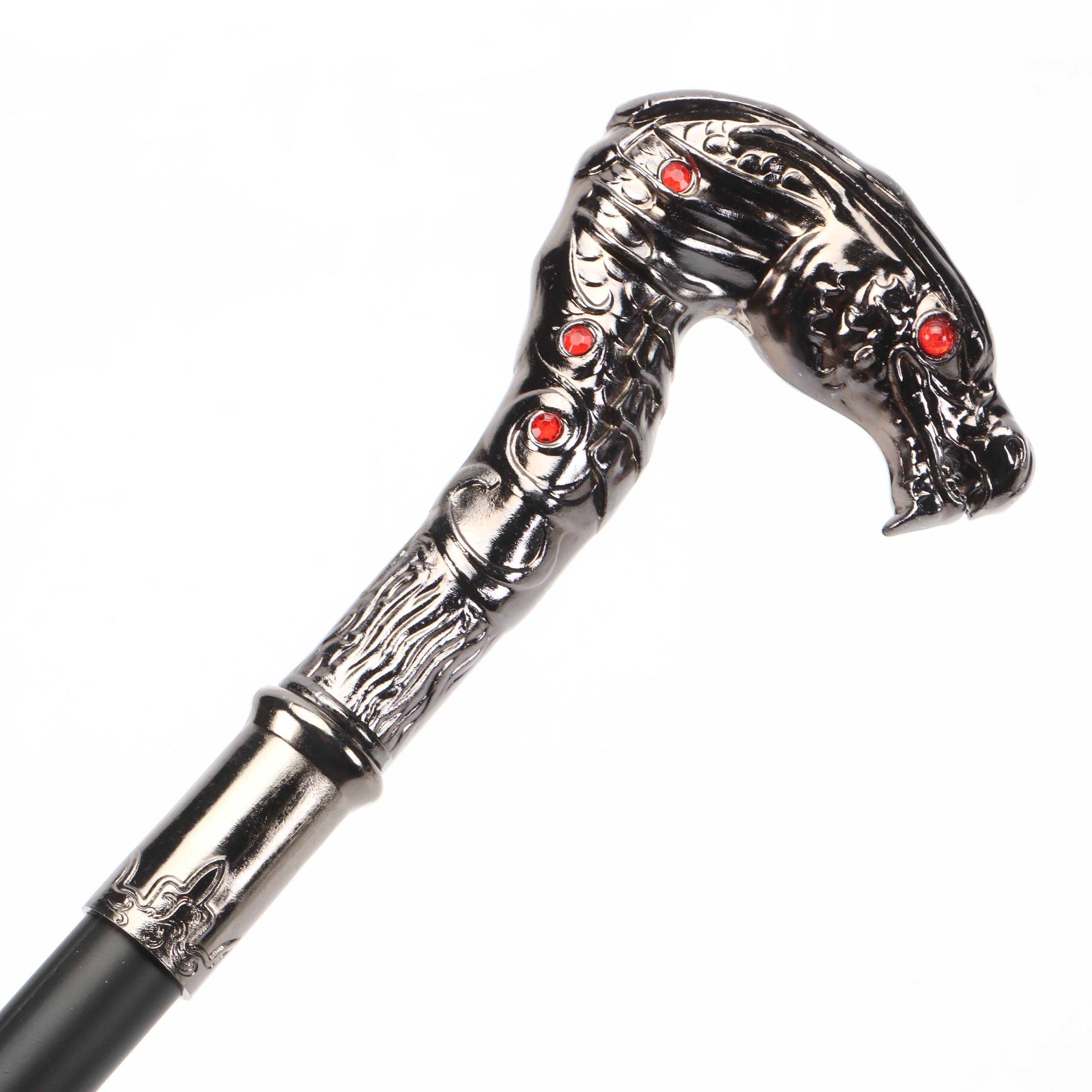 Hooded Dragon Head Head Handled Sword Cane