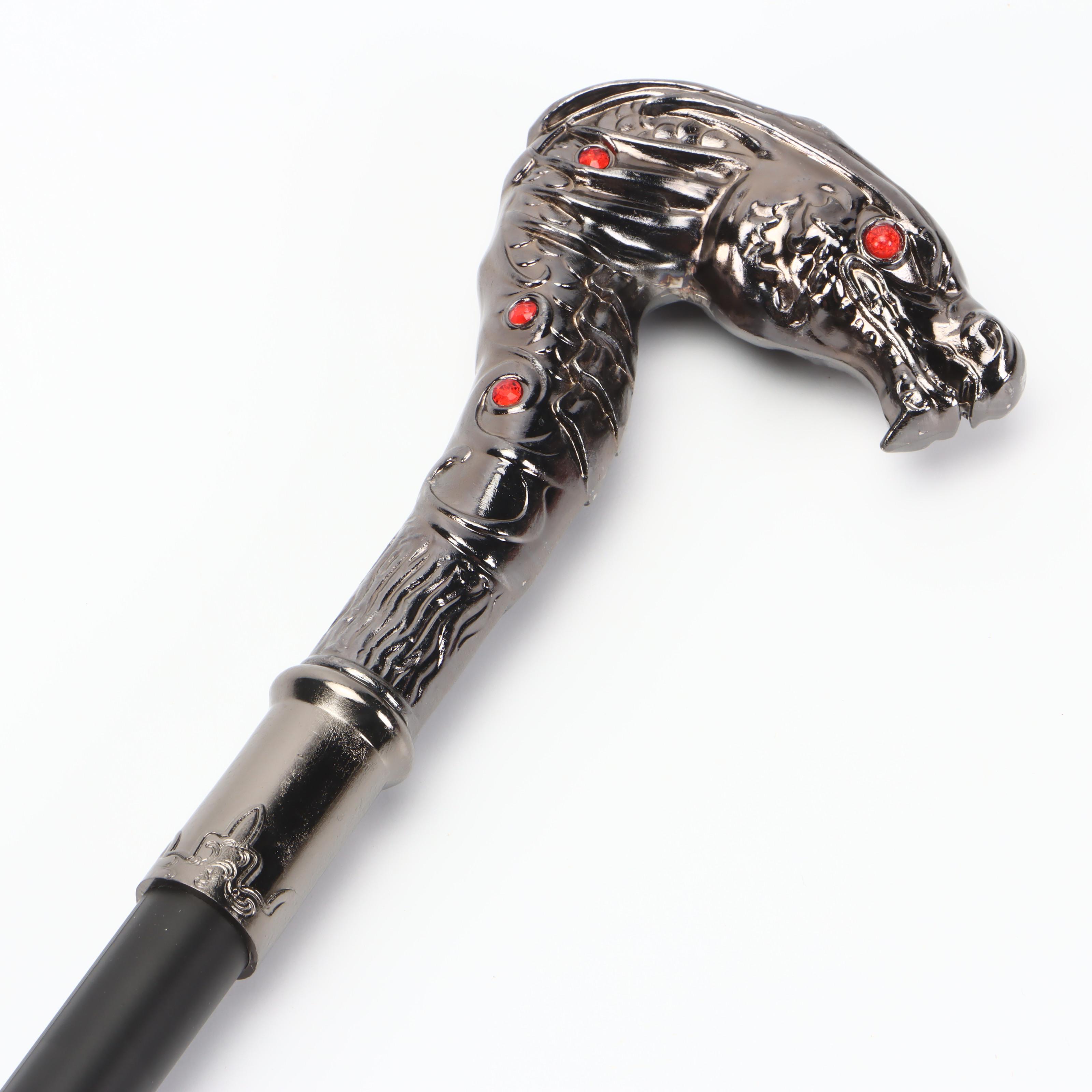 Hooded Dragon Head Head Handled Sword Cane