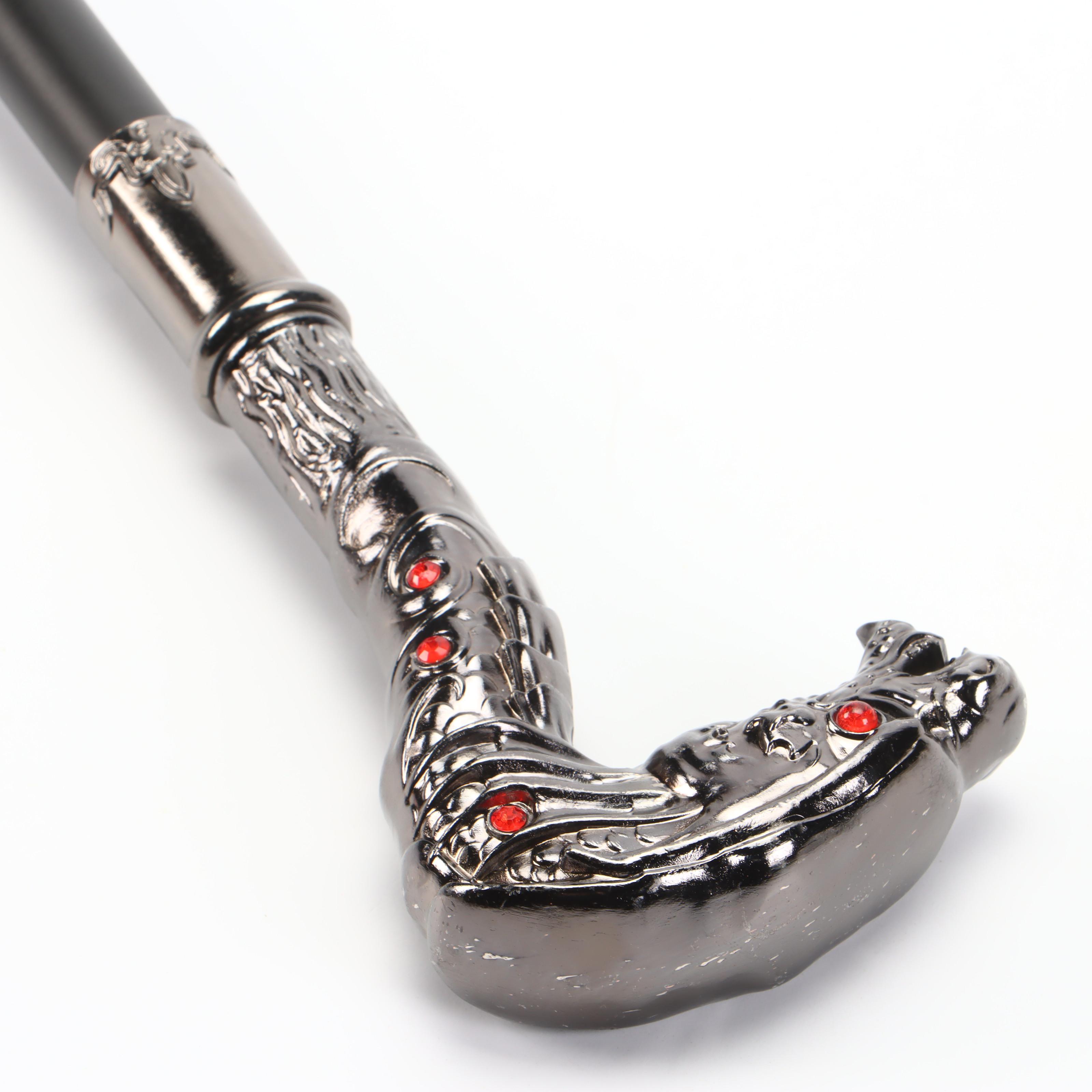Hooded Dragon Head Head Handled Sword Cane