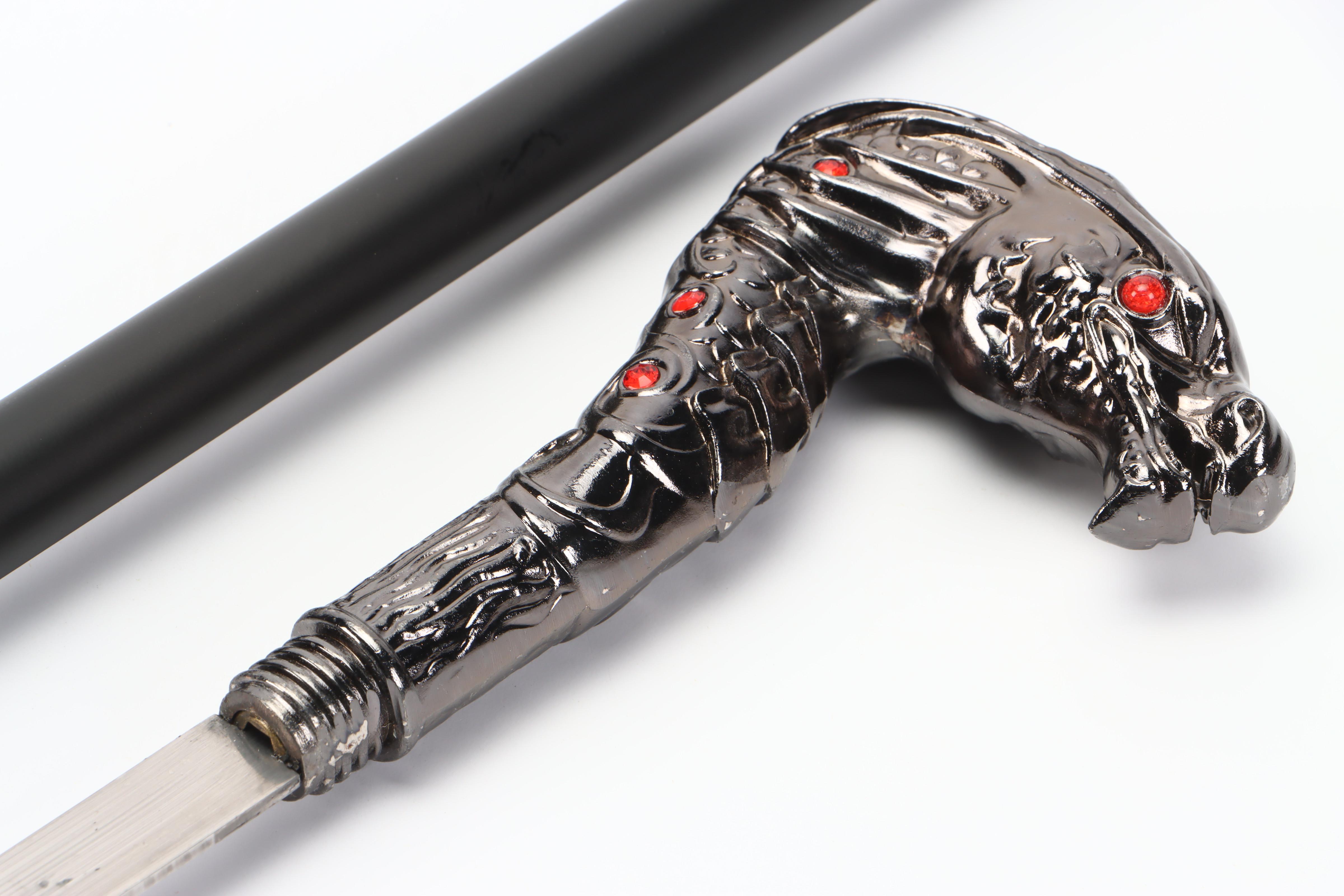 Hooded Dragon Head Head Handled Sword Cane