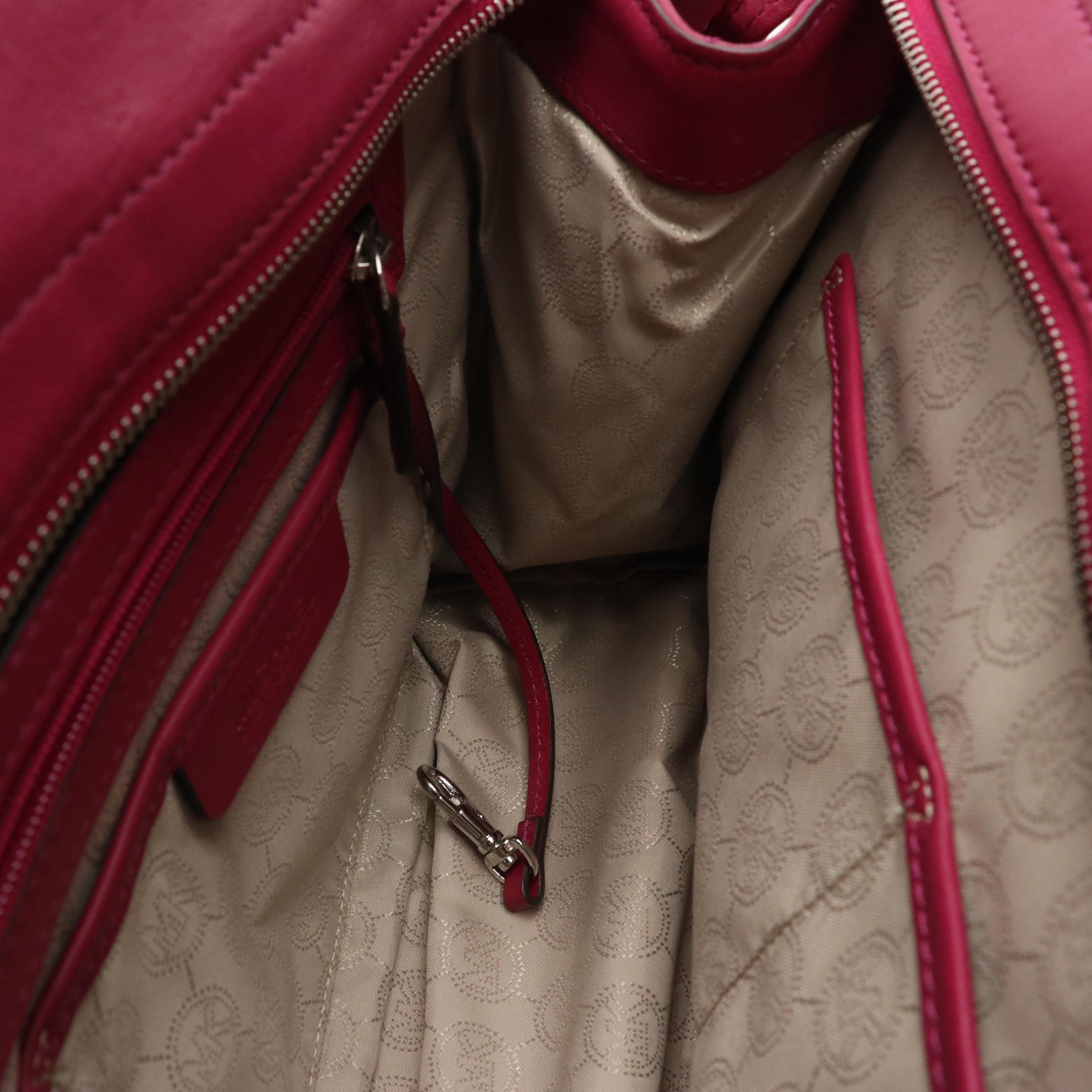 Michael Kors Quilted Magenta Leather Selma Satchel and Fulton Python Hobo Bag