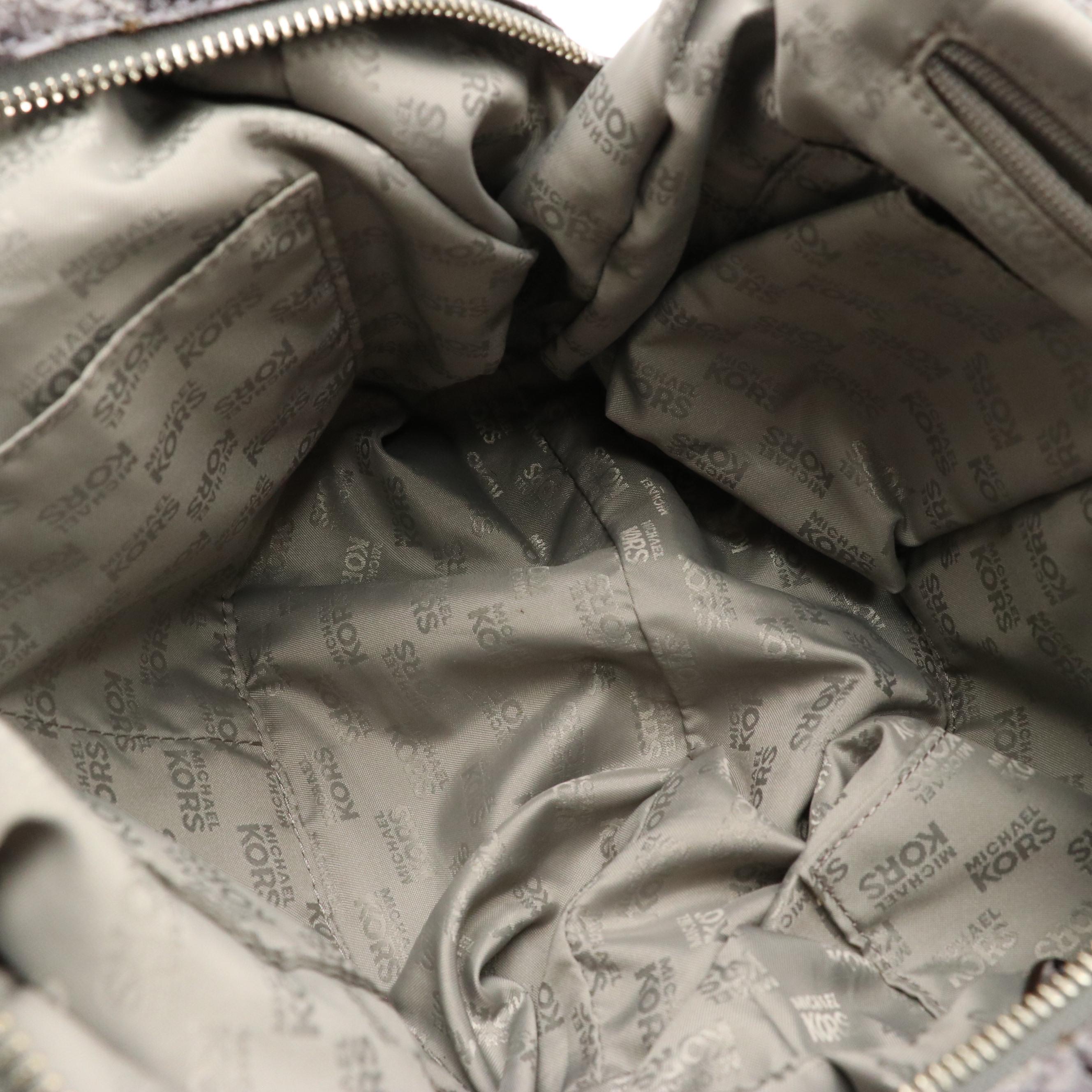 Michael Kors Quilted Magenta Leather Selma Satchel and Fulton Python Hobo Bag