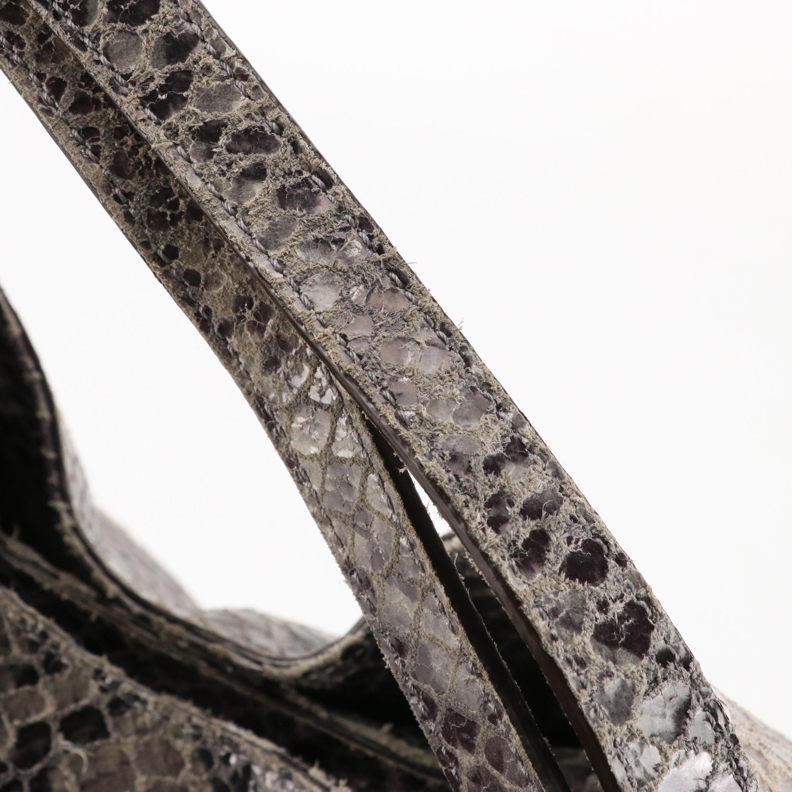 Michael Kors Quilted Magenta Leather Selma Satchel and Fulton Python Hobo Bag