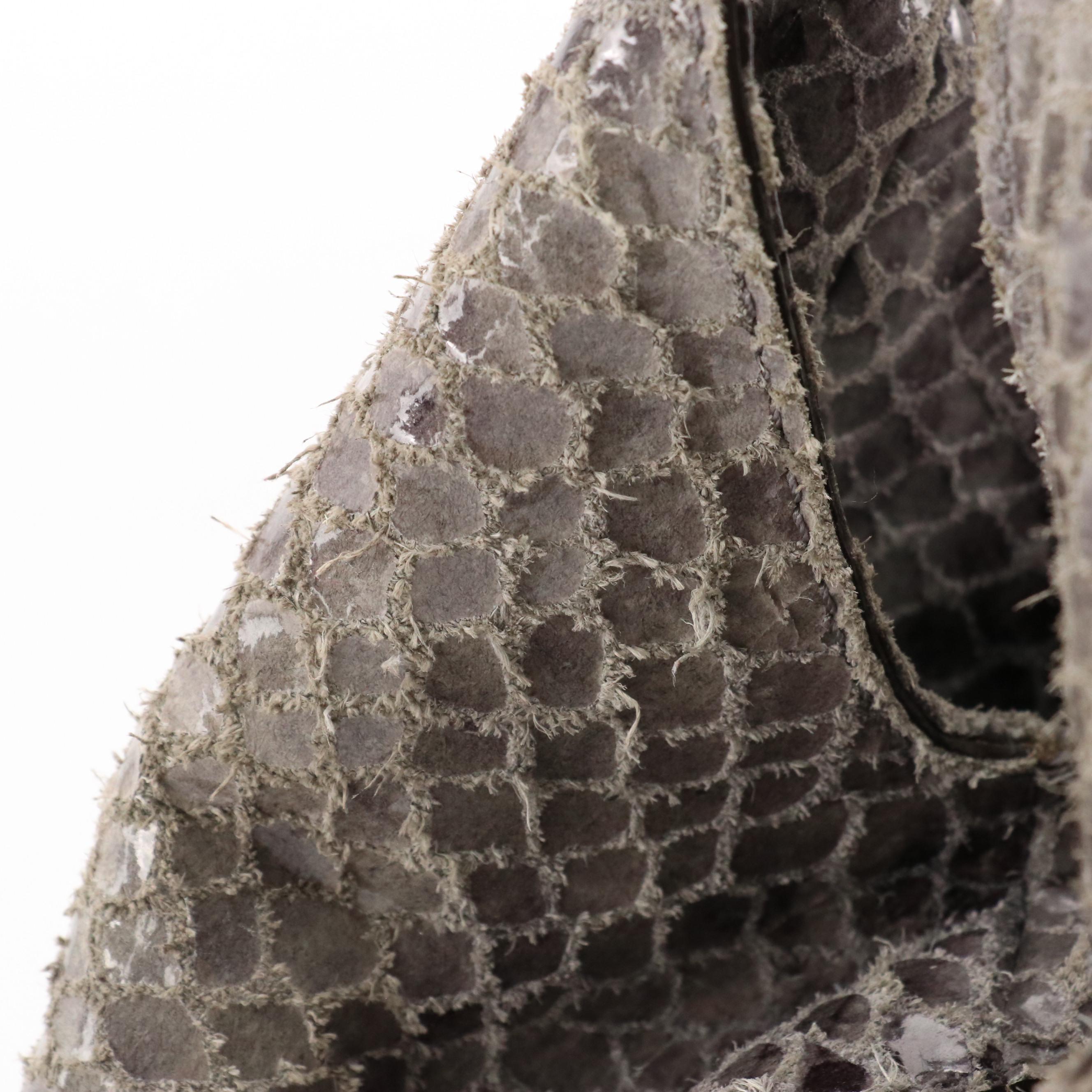 Michael Kors Quilted Magenta Leather Selma Satchel and Fulton Python Hobo Bag