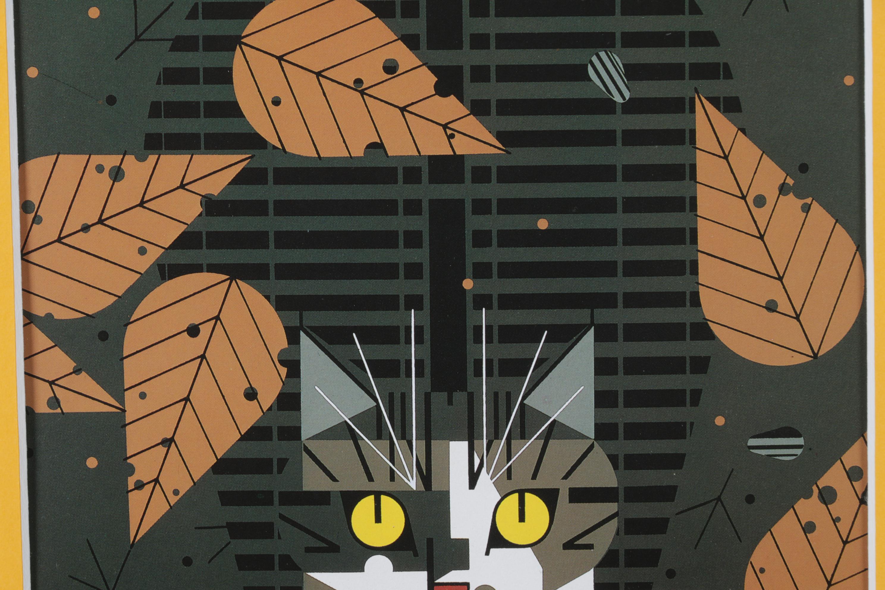 Charley Harper Offset Lithograph "Birdwatcher"
