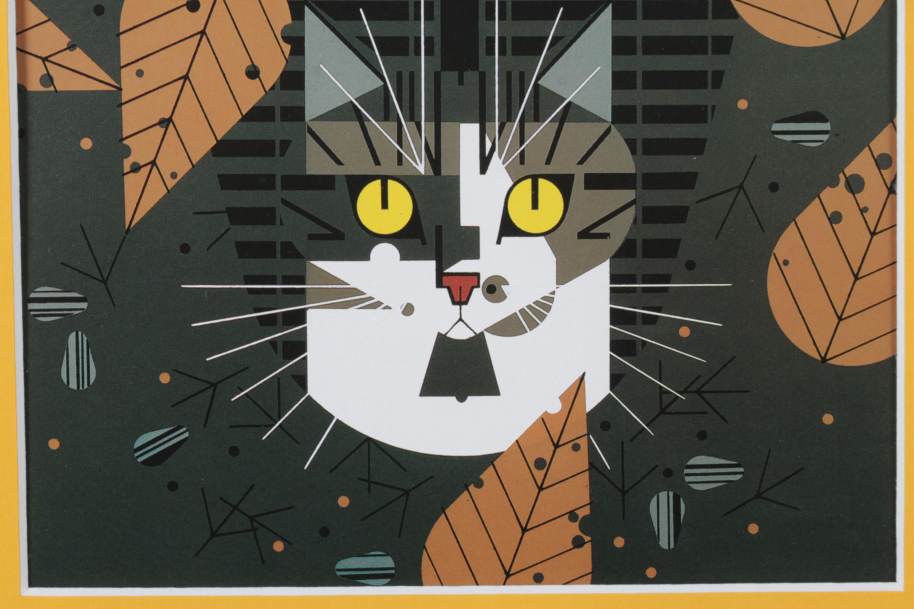 Charley Harper Offset Lithograph "Birdwatcher"