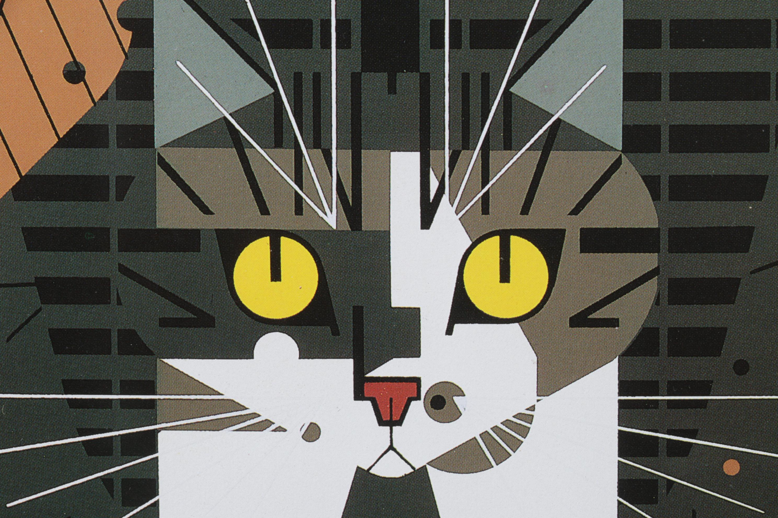 Charley Harper Offset Lithograph "Birdwatcher"