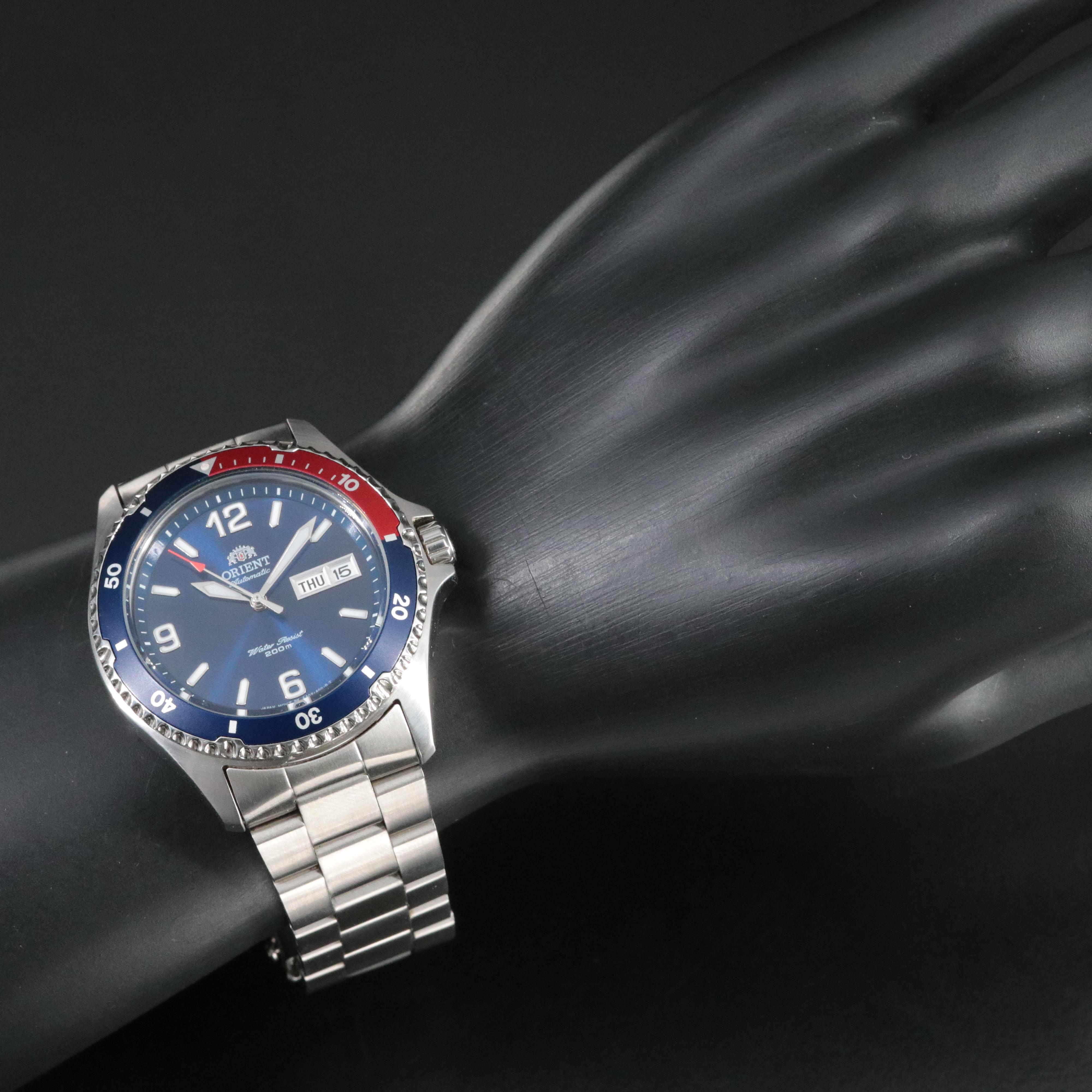 Orient Diver Marko II Blue Pepsi Steel 41mm Automatic Watch