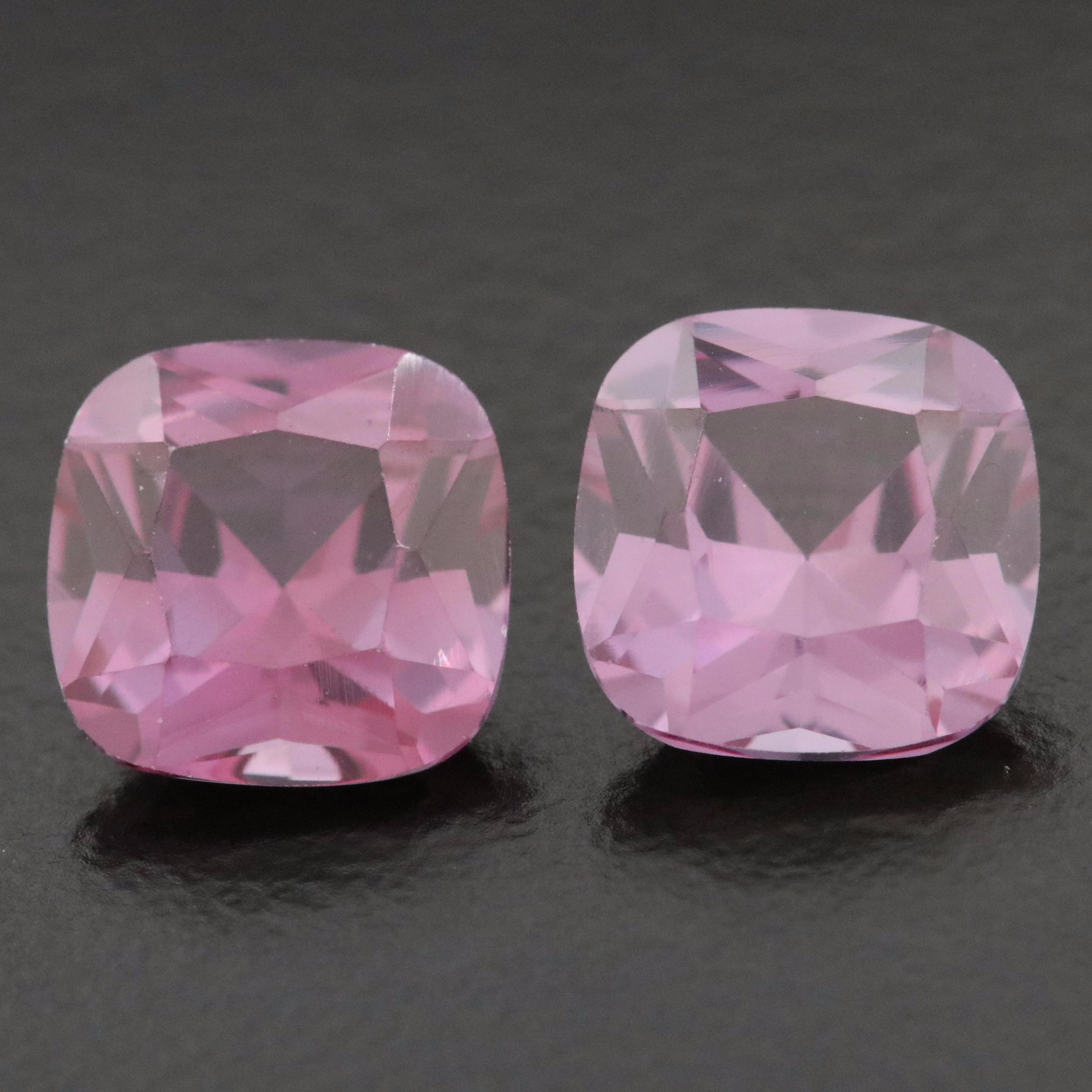 Loose 5.42 CTW Matched Pair of Lab Grown Alexandrites