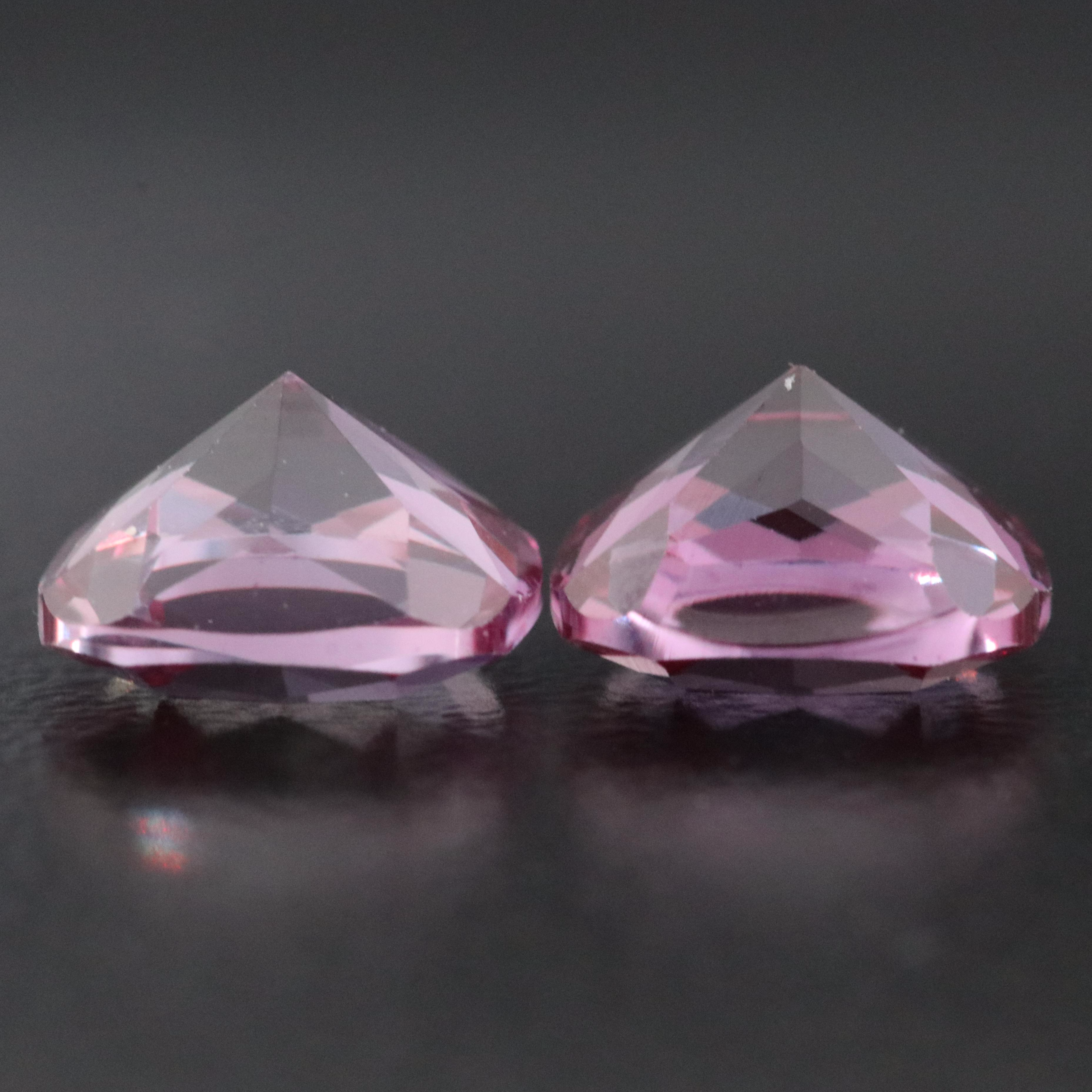 Loose 5.42 CTW Matched Pair of Lab Grown Alexandrites