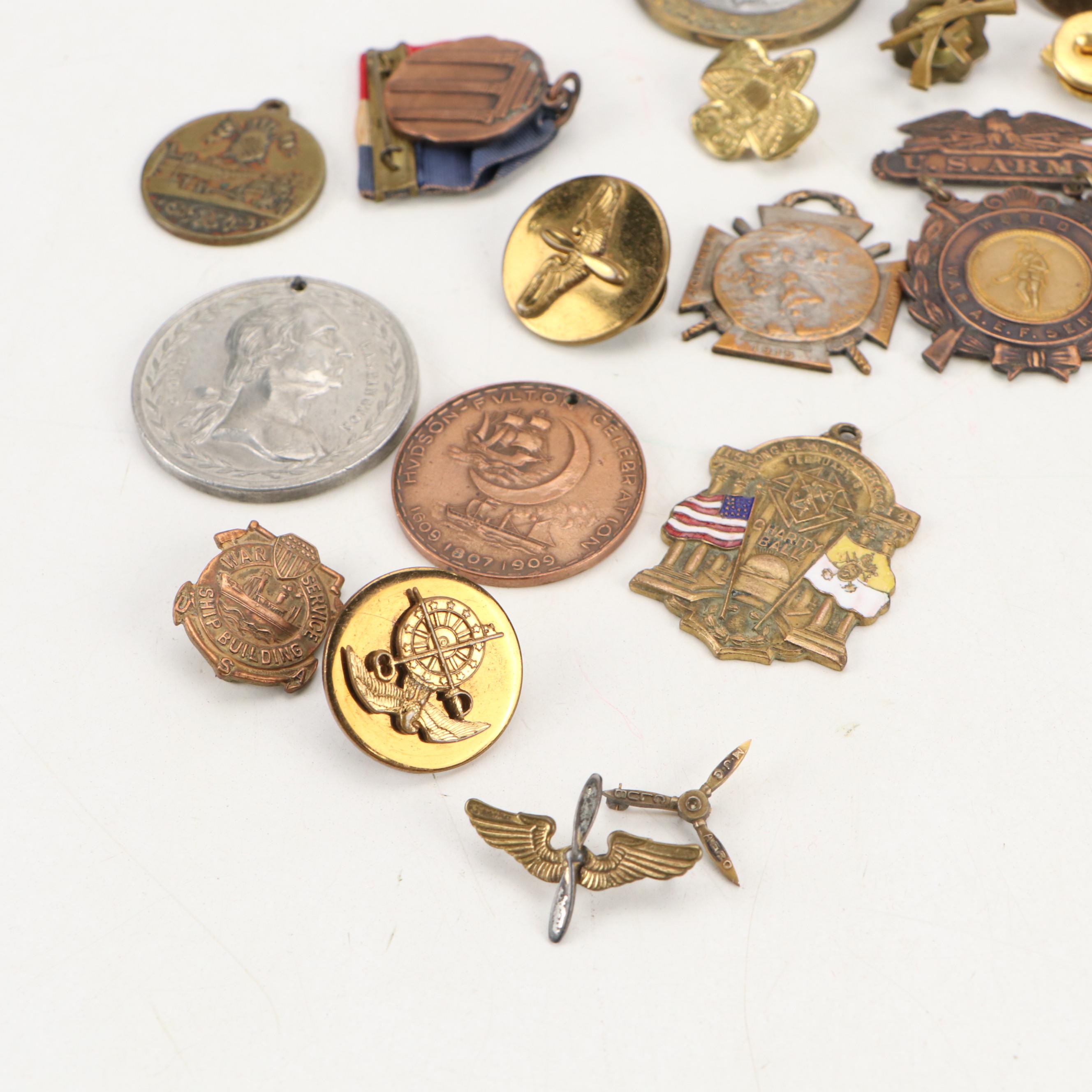 World War I, World War II with Other Medals, Pins and More, Early to Mid-20th C.