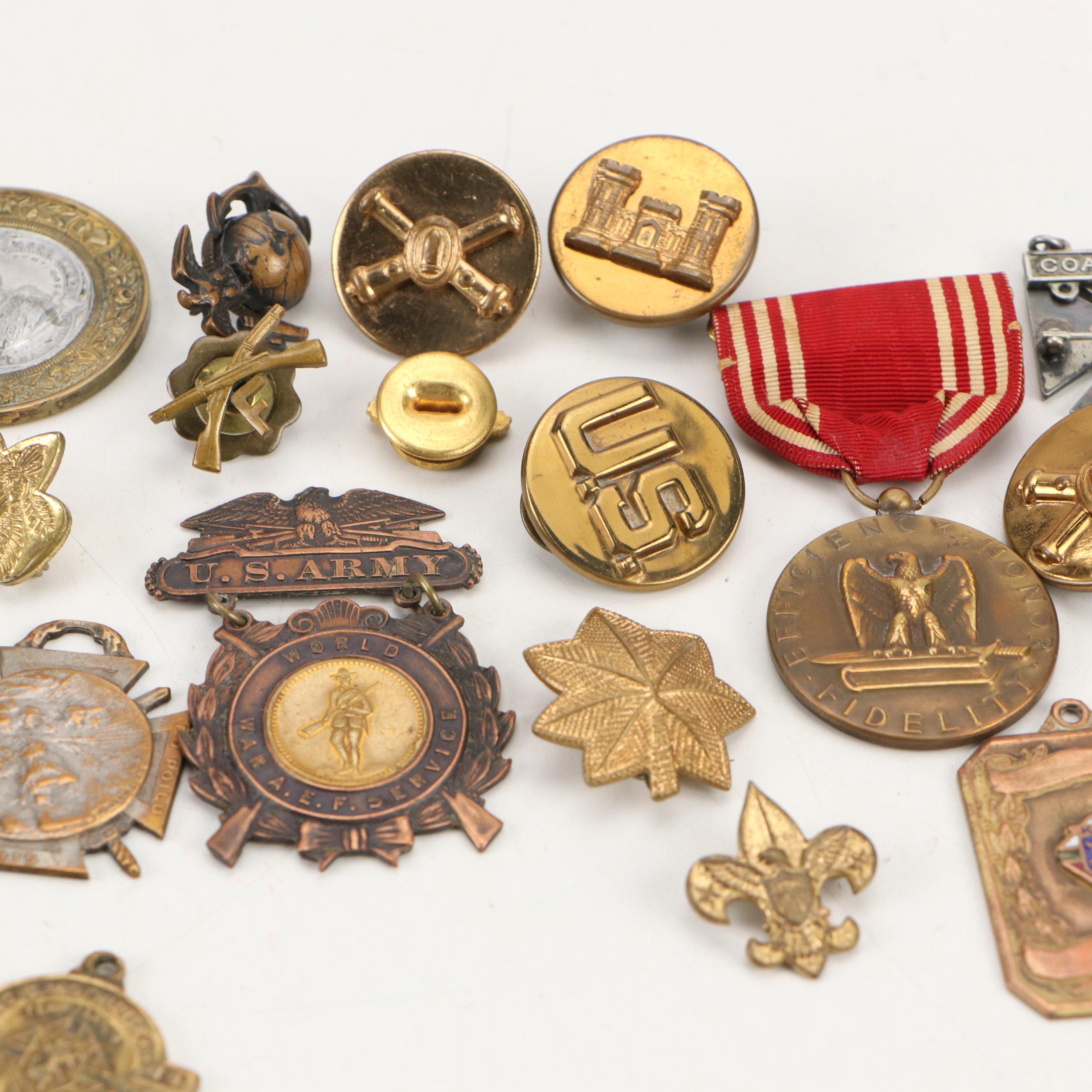 World War I, World War II with Other Medals, Pins and More, Early to Mid-20th C.