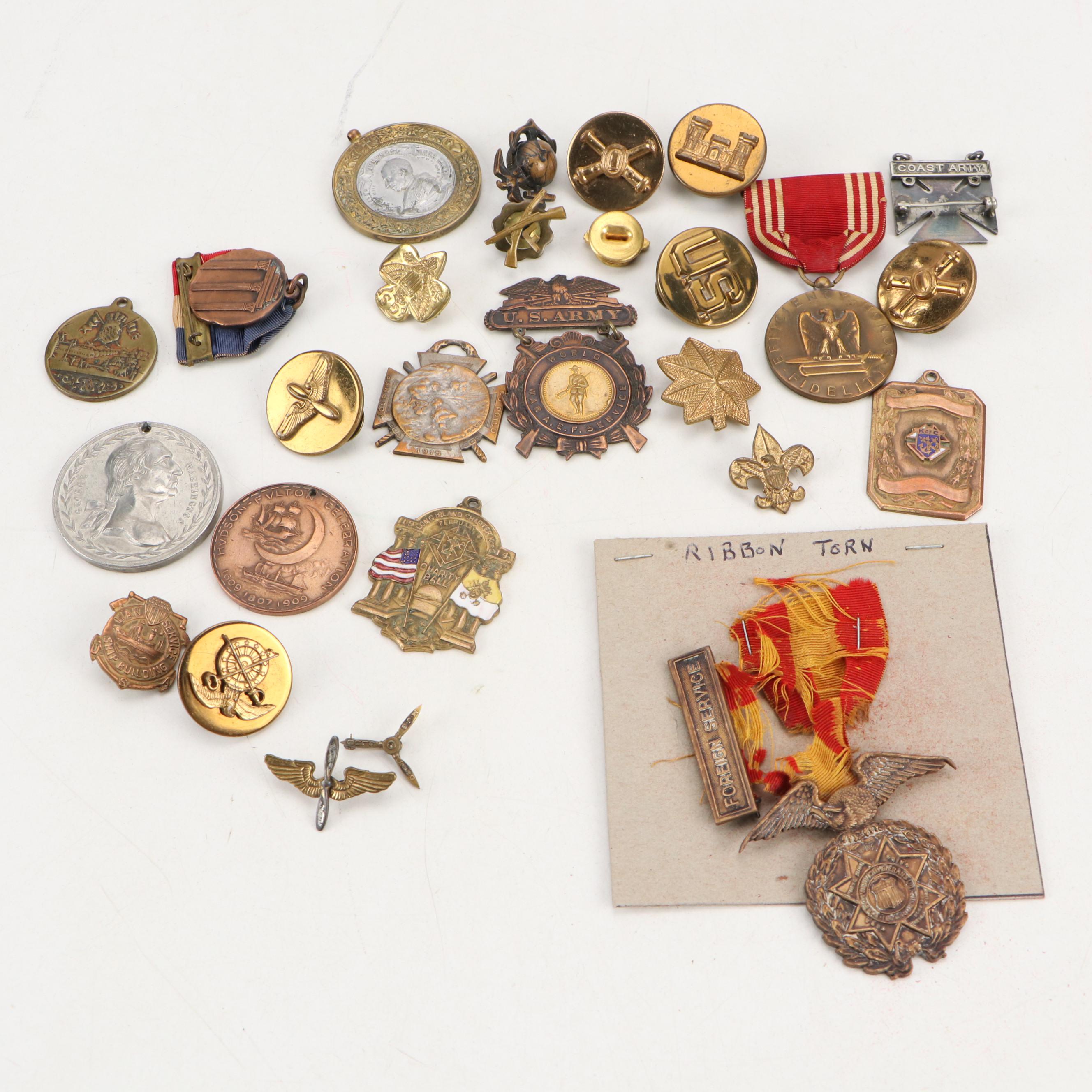 World War I, World War II with Other Medals, Pins and More, Early to Mid-20th C.