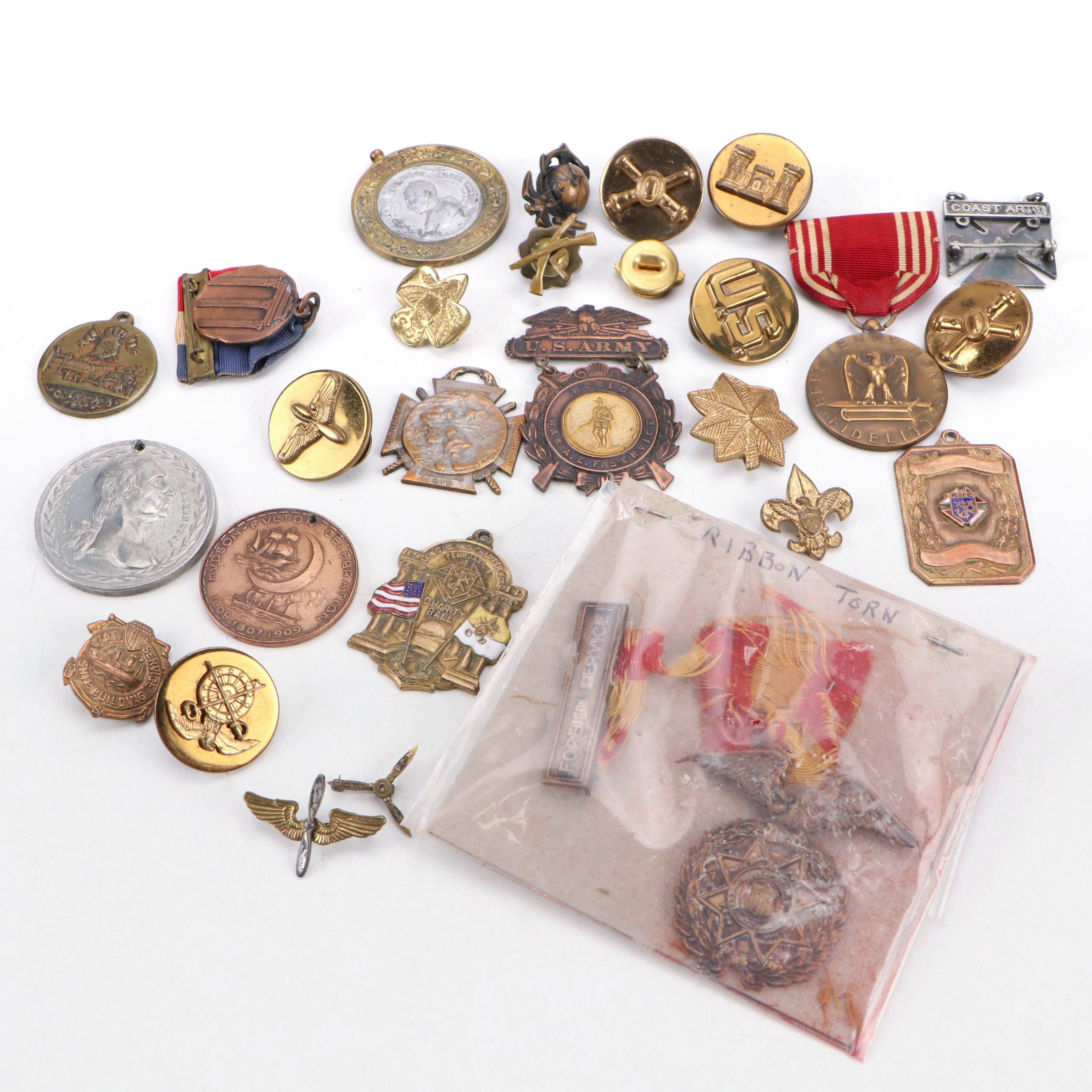 World War I, World War II with Other Medals, Pins and More, Early to Mid-20th C.