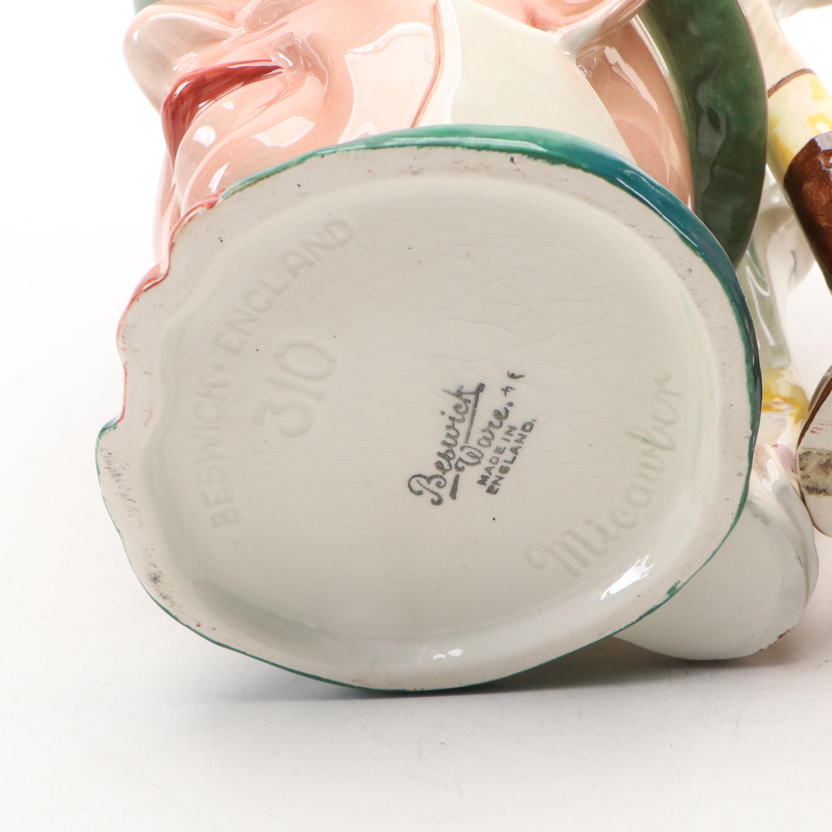 Royal Doulton "Mine Host" with Beswick and Other Character Jugs