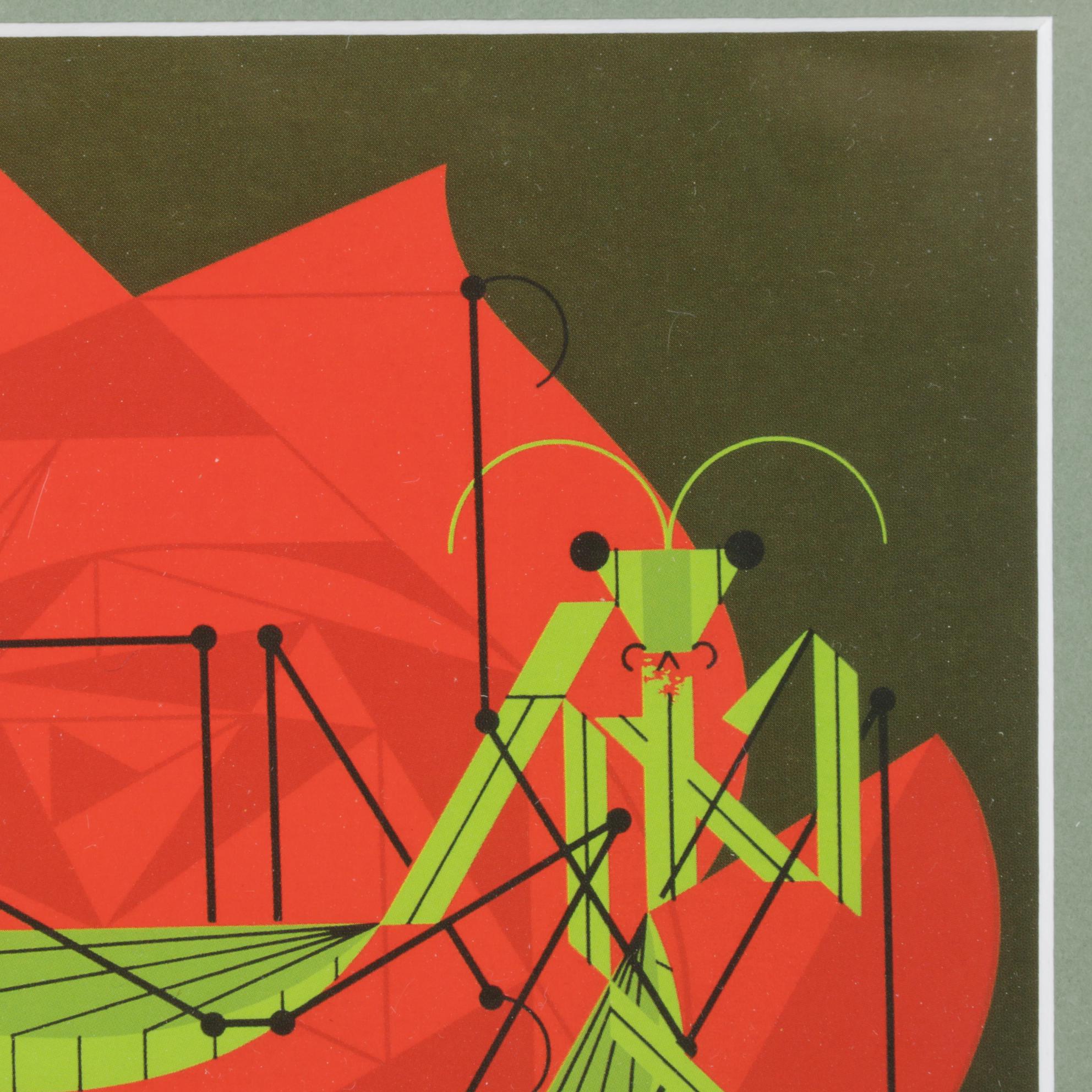 Charley Harper Offset Lithograph "Wedding Feast"