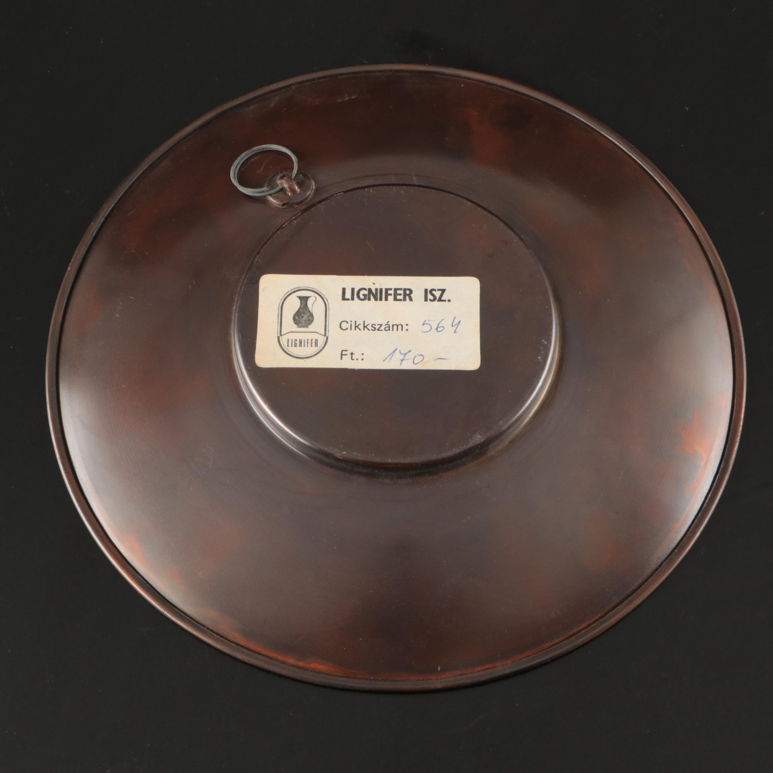 Metal Bells, Brass Turkish Coffee Pot, and Metal Budapest Decorative Plate