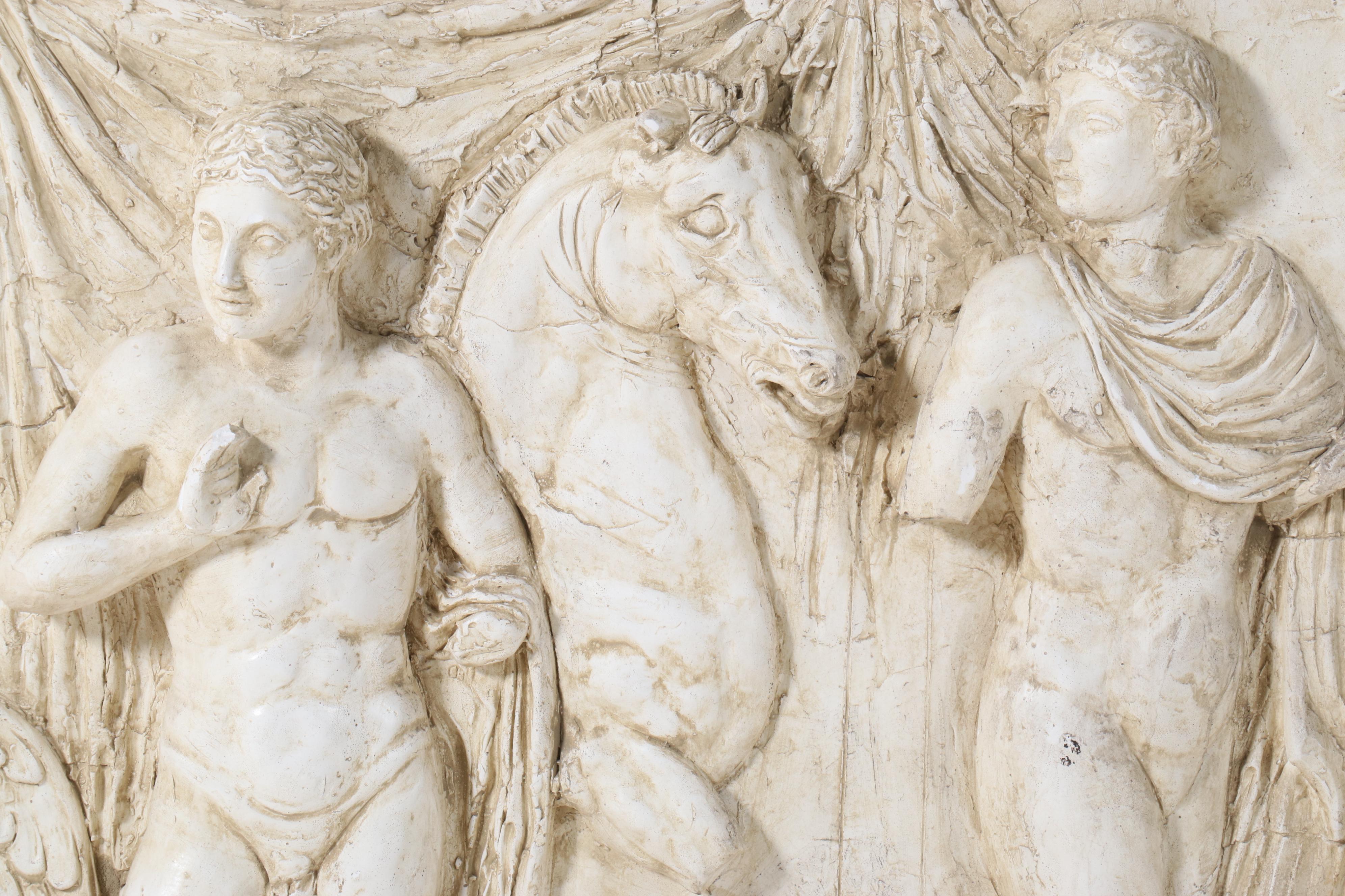 Neoclassical Style Cast Plaster Faux Frieze