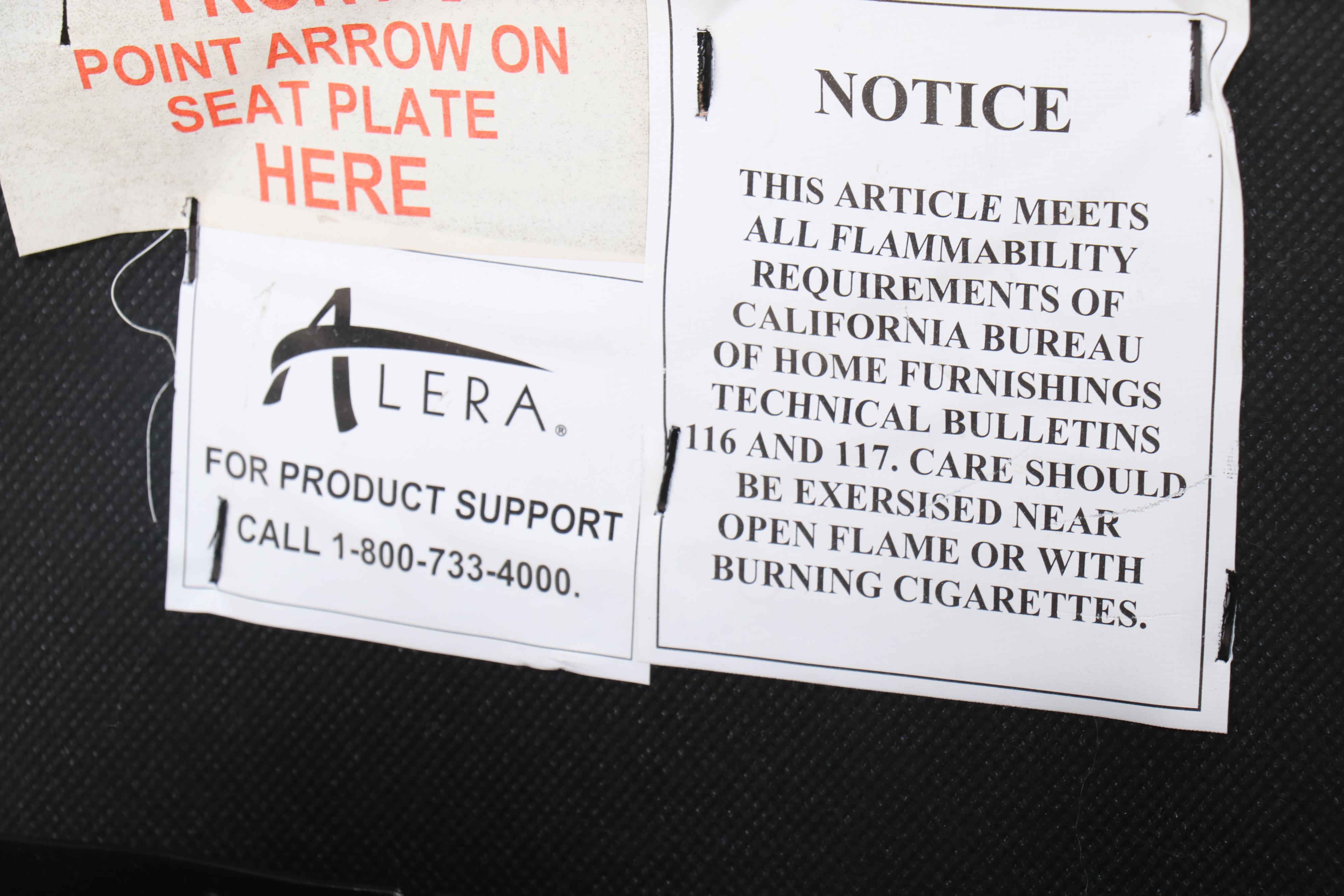 HON Walnut Laminate Office Desk with United Stationers Supply Executive Chair