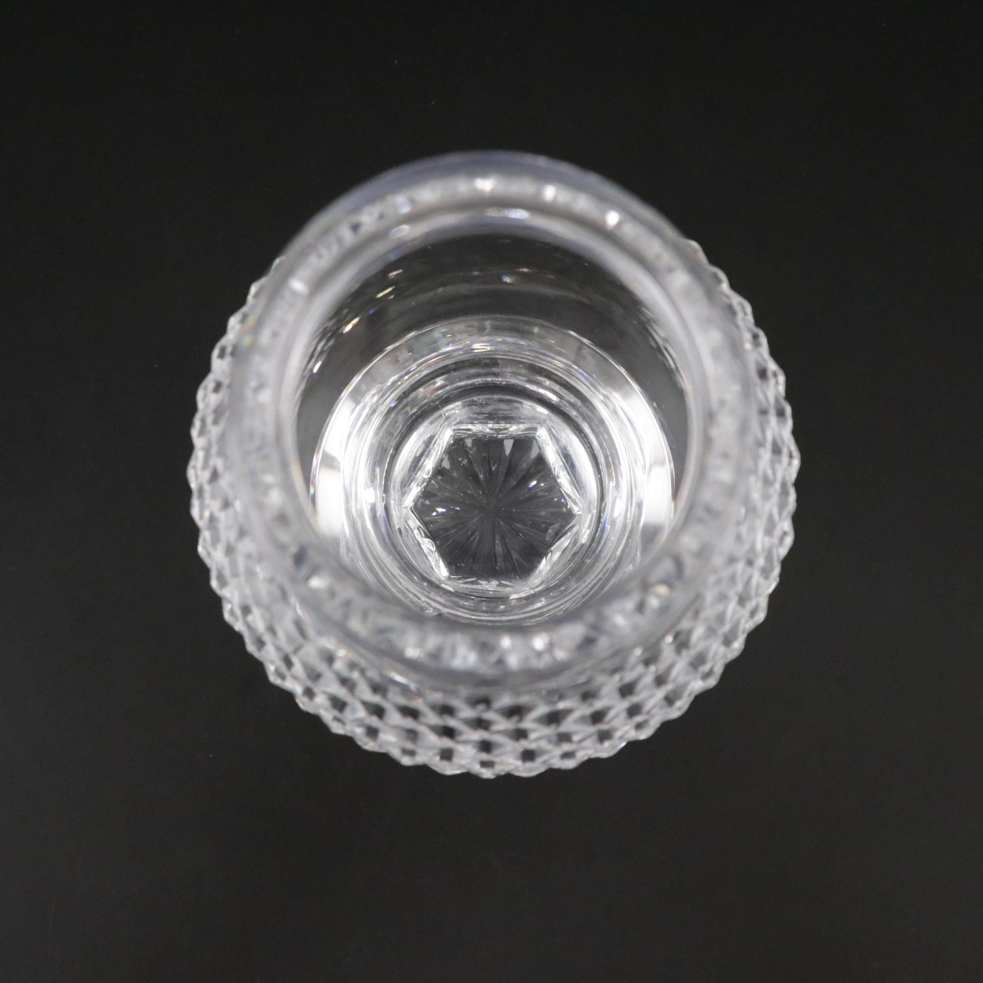 Waterford Crystal "Alana" and "Lismore" Hurricane Lamp Candle Holders