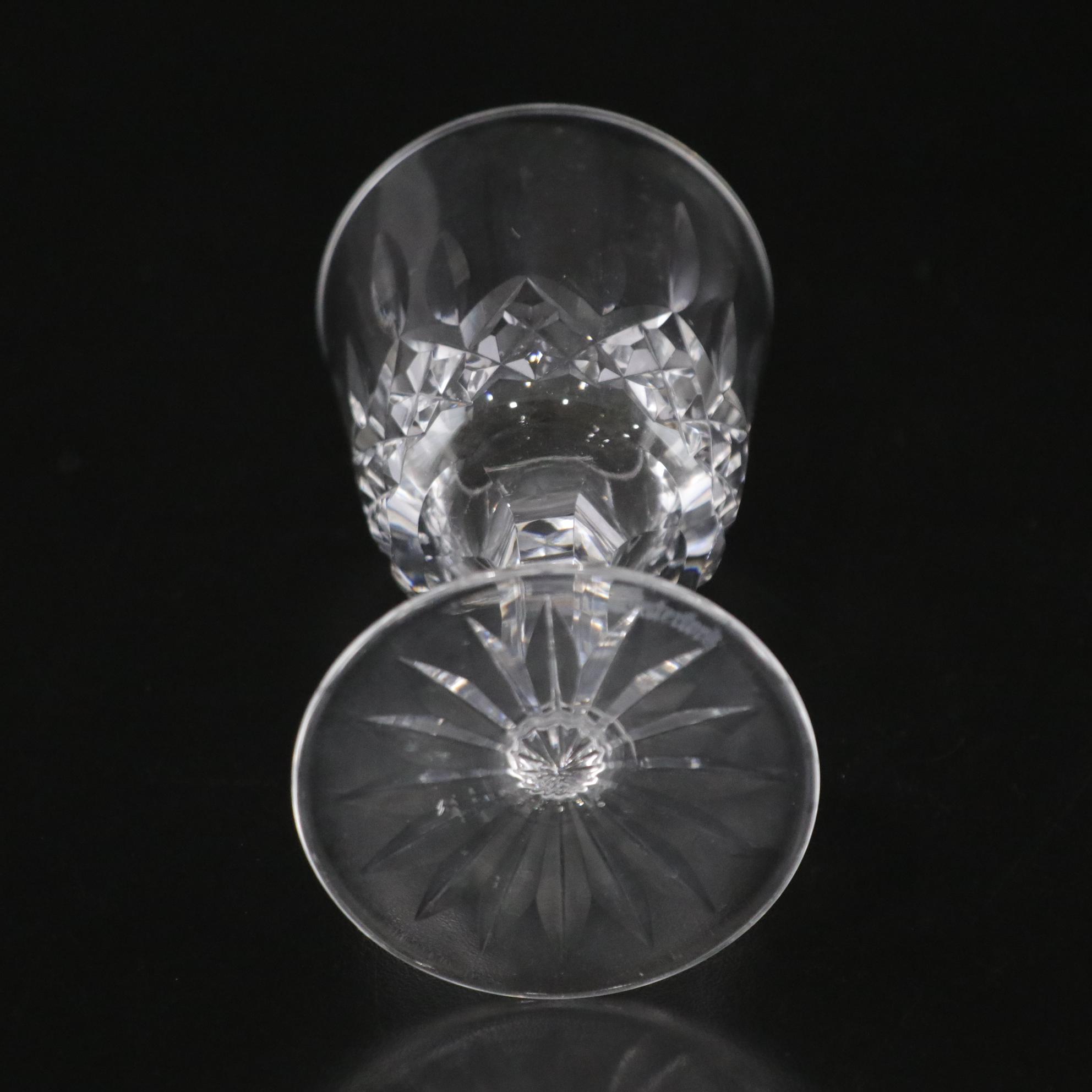Waterford Crystal "Lismore" Port Wine Glasses, Mid to Late 20th C.