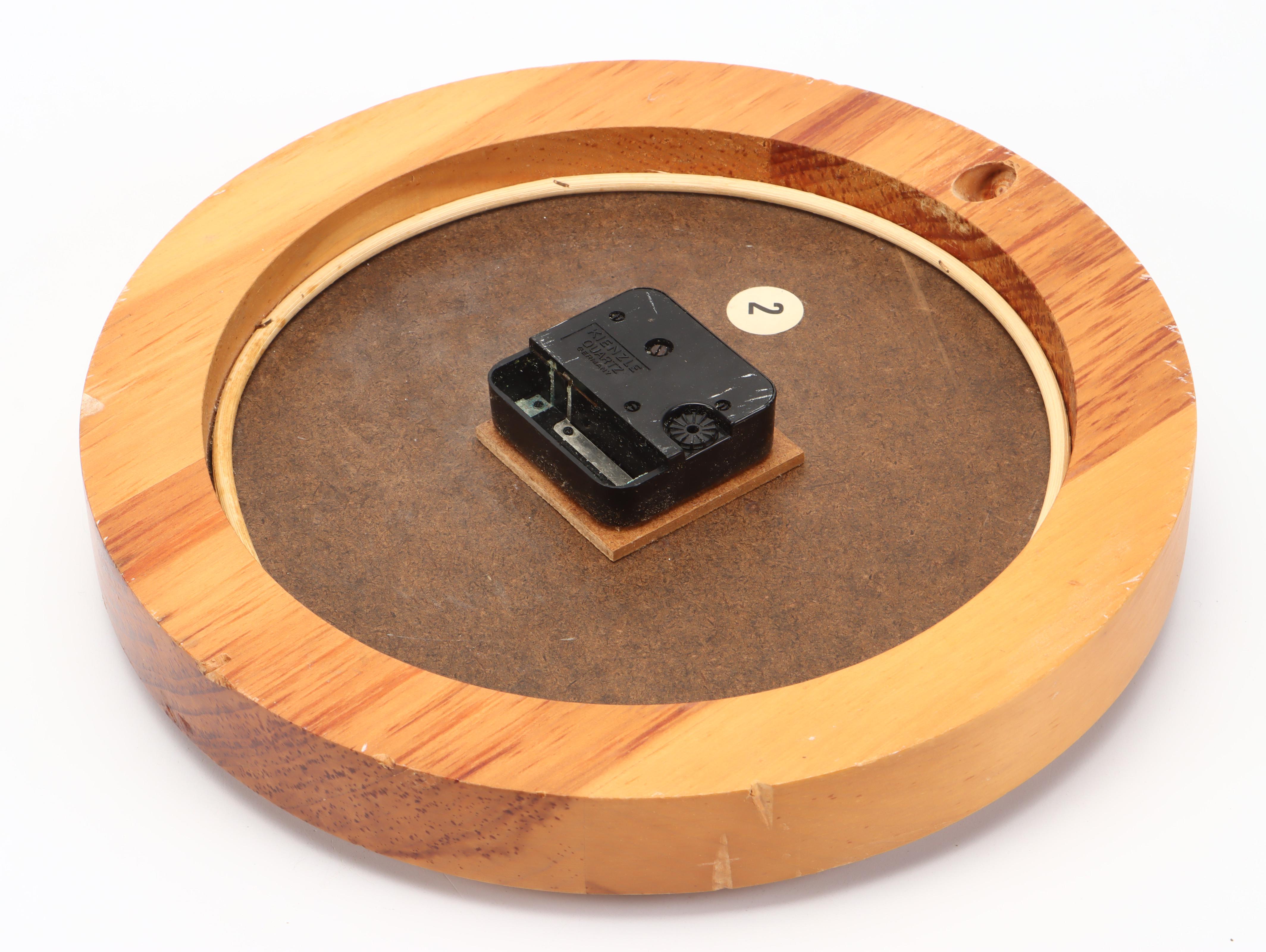 Wersch Who Cares? Wall Clock with Other Wooden Stand, Mid-20th Century