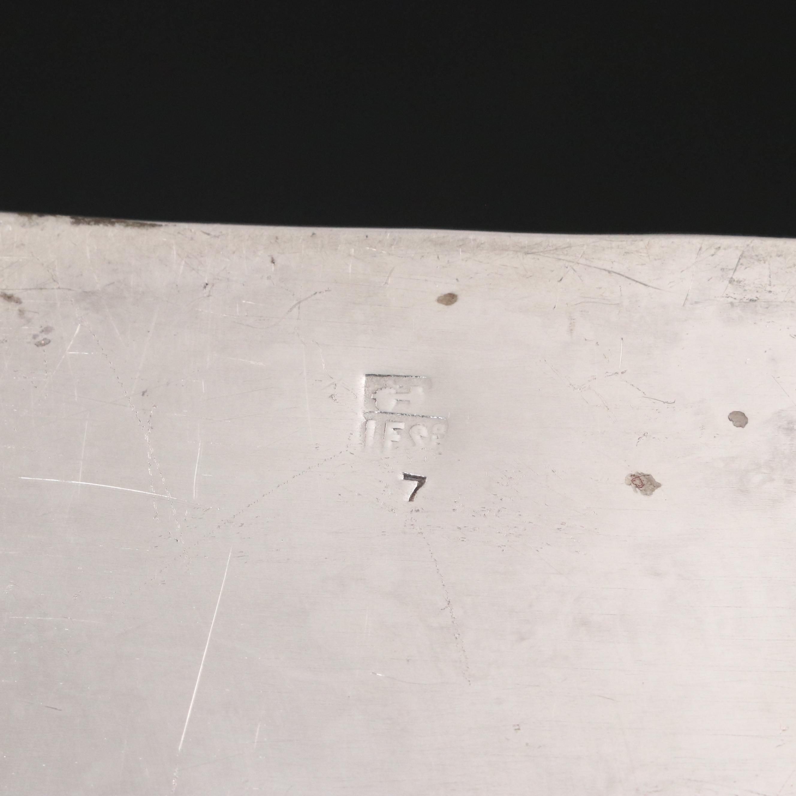 Israel Freeman & Sons Armorial Engraved Box with Other Weighted Sterling Décor