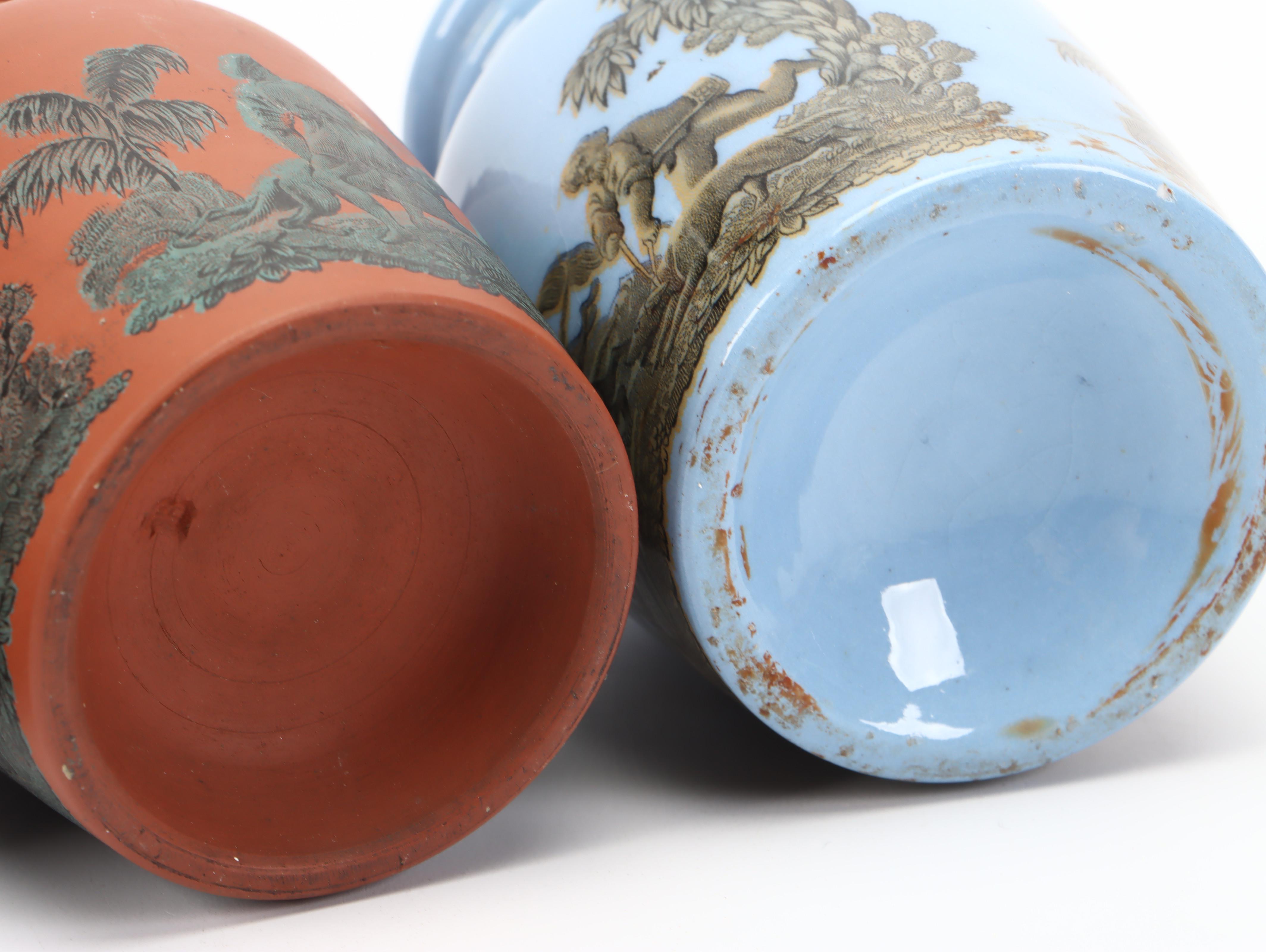 Felix & Richard Pratt "Etruscan" Match Striker and Other Prattware Mustard Pots