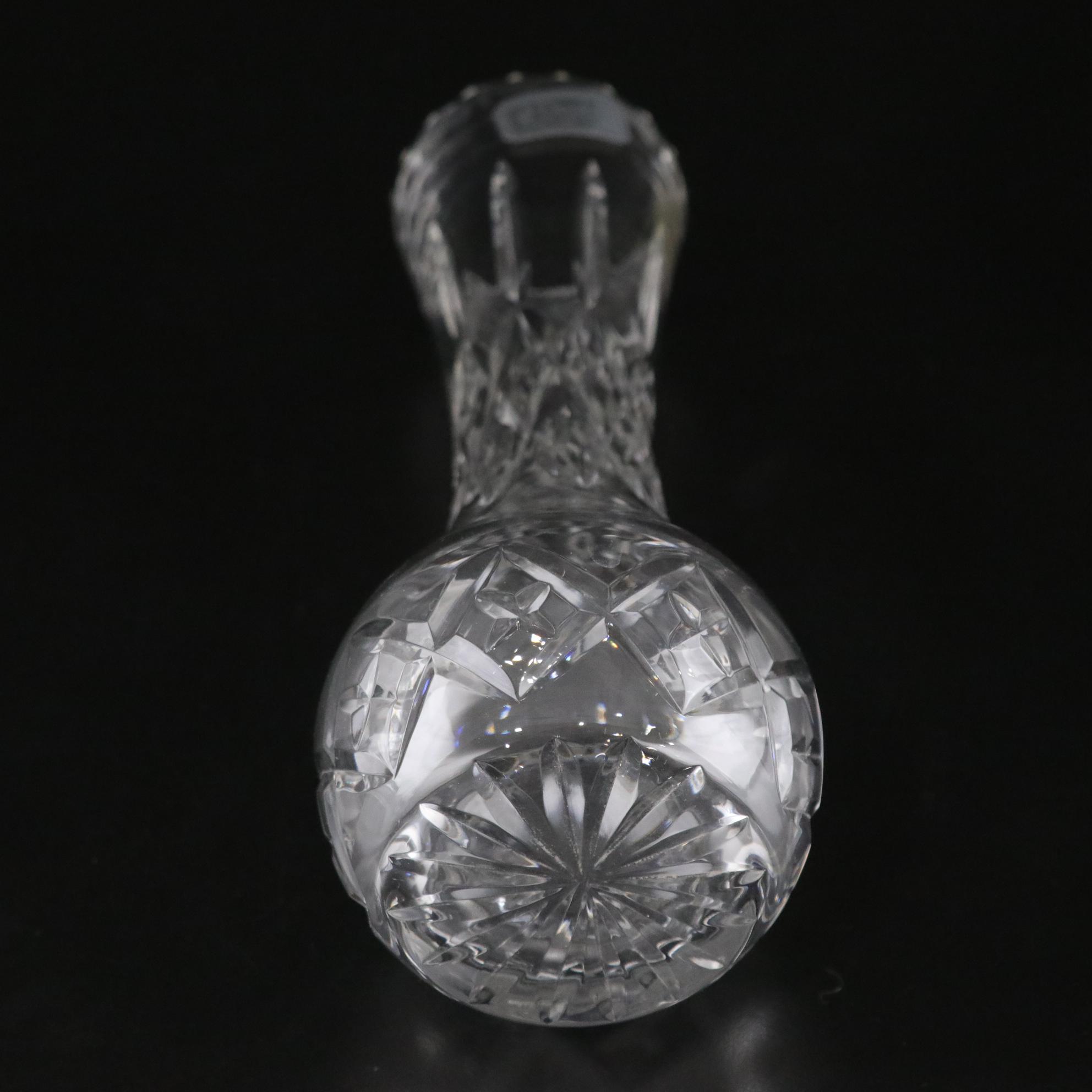 Sculptured Crystal Bowl, Waterford Ashtray & Denby Crystal Bud Vase