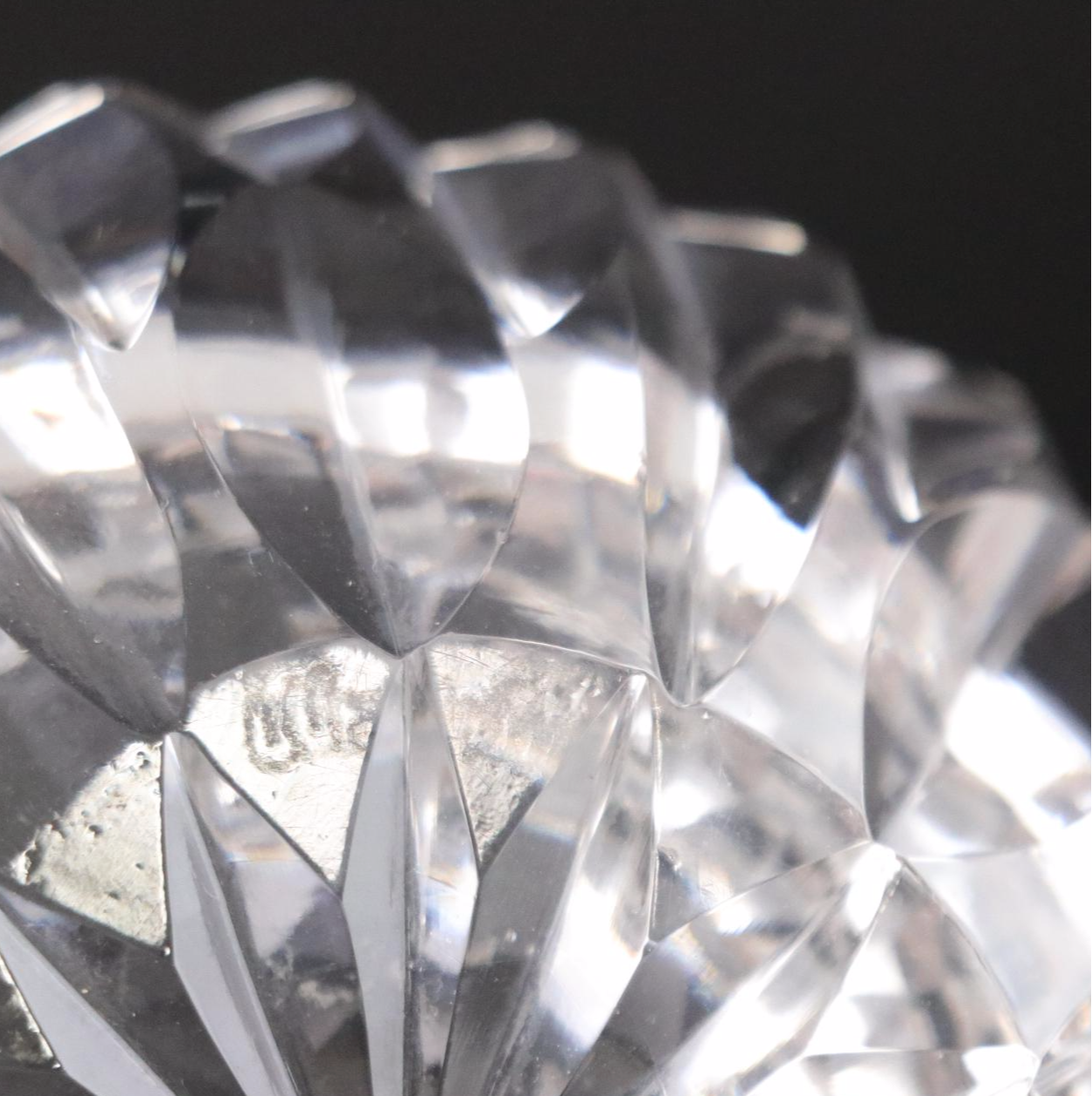 Sculptured Crystal Bowl, Waterford Ashtray & Denby Crystal Bud Vase