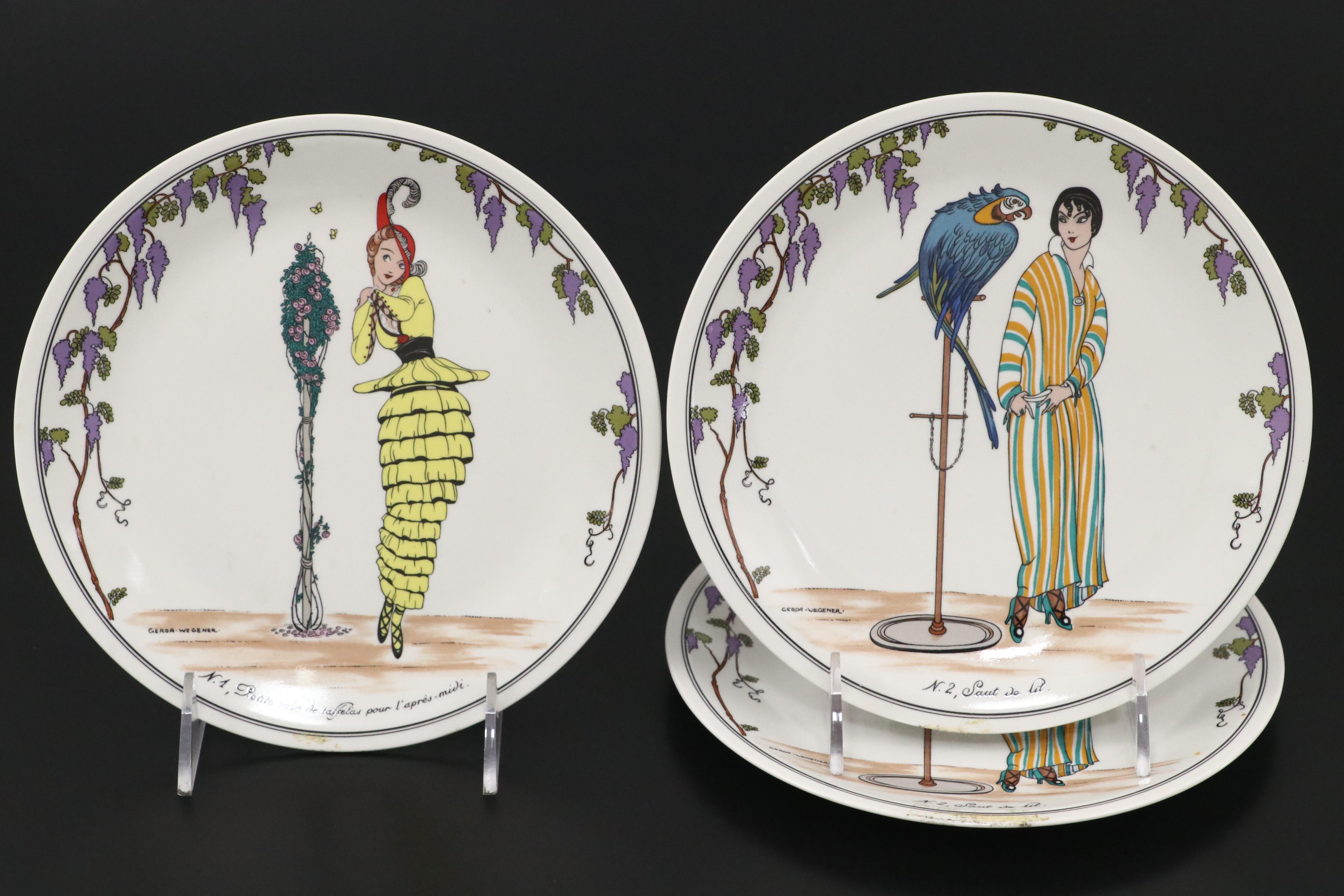 Villeroy & Boch "Design 1900" Porcelain Mugs and Salad Plates