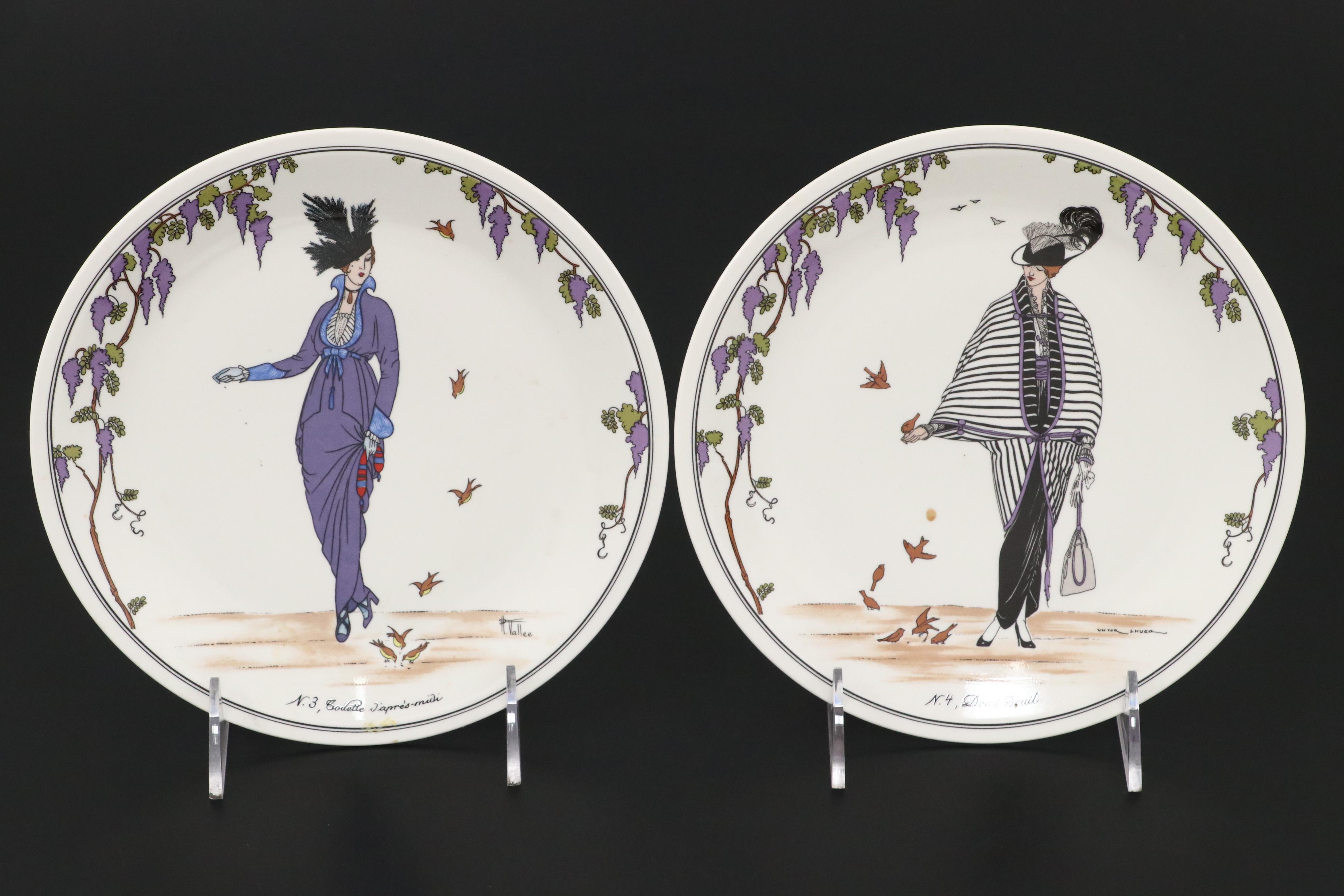 Villeroy & Boch "Design 1900" Porcelain Mugs and Salad Plates