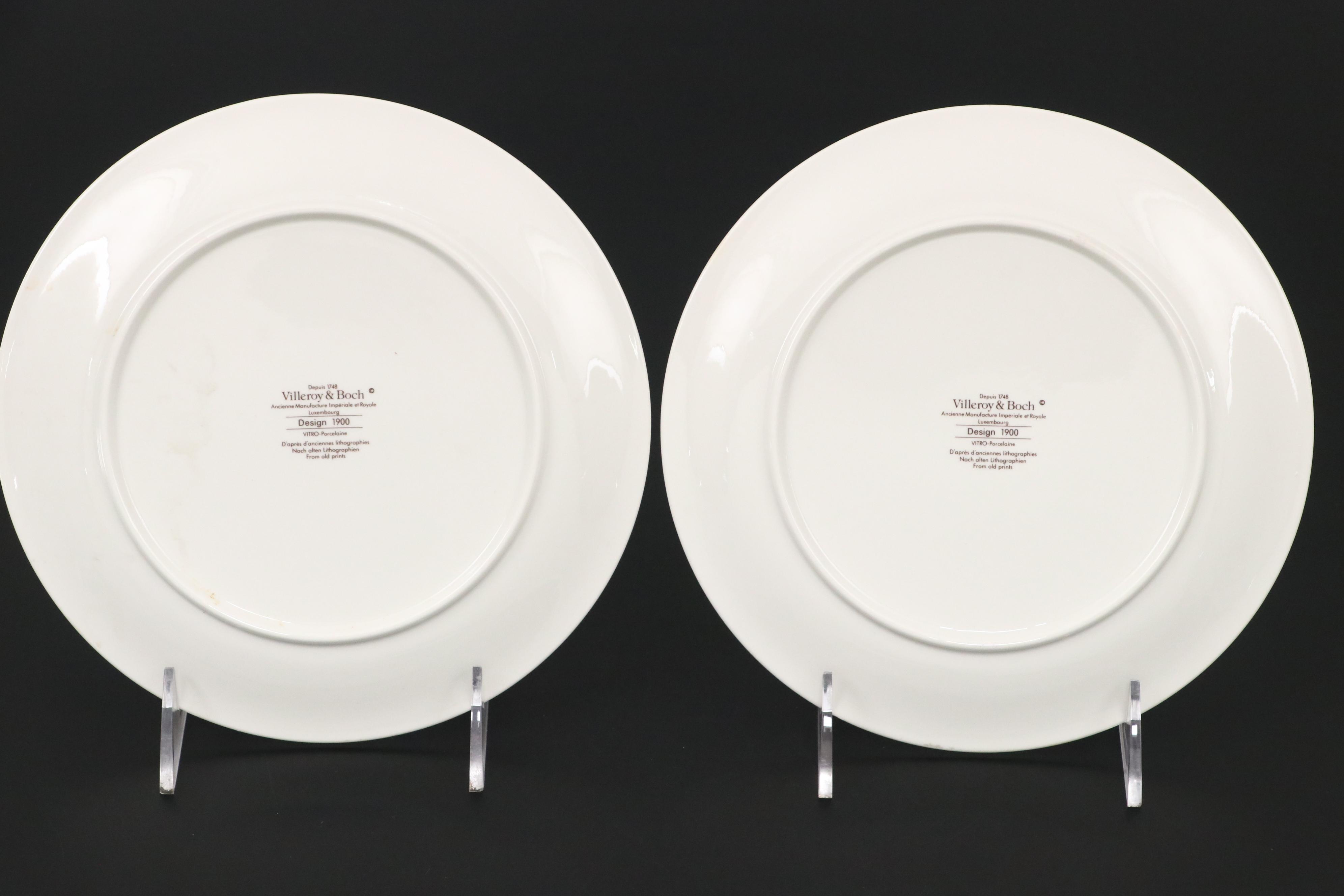 Villeroy & Boch "Design 1900" Porcelain Mugs and Salad Plates