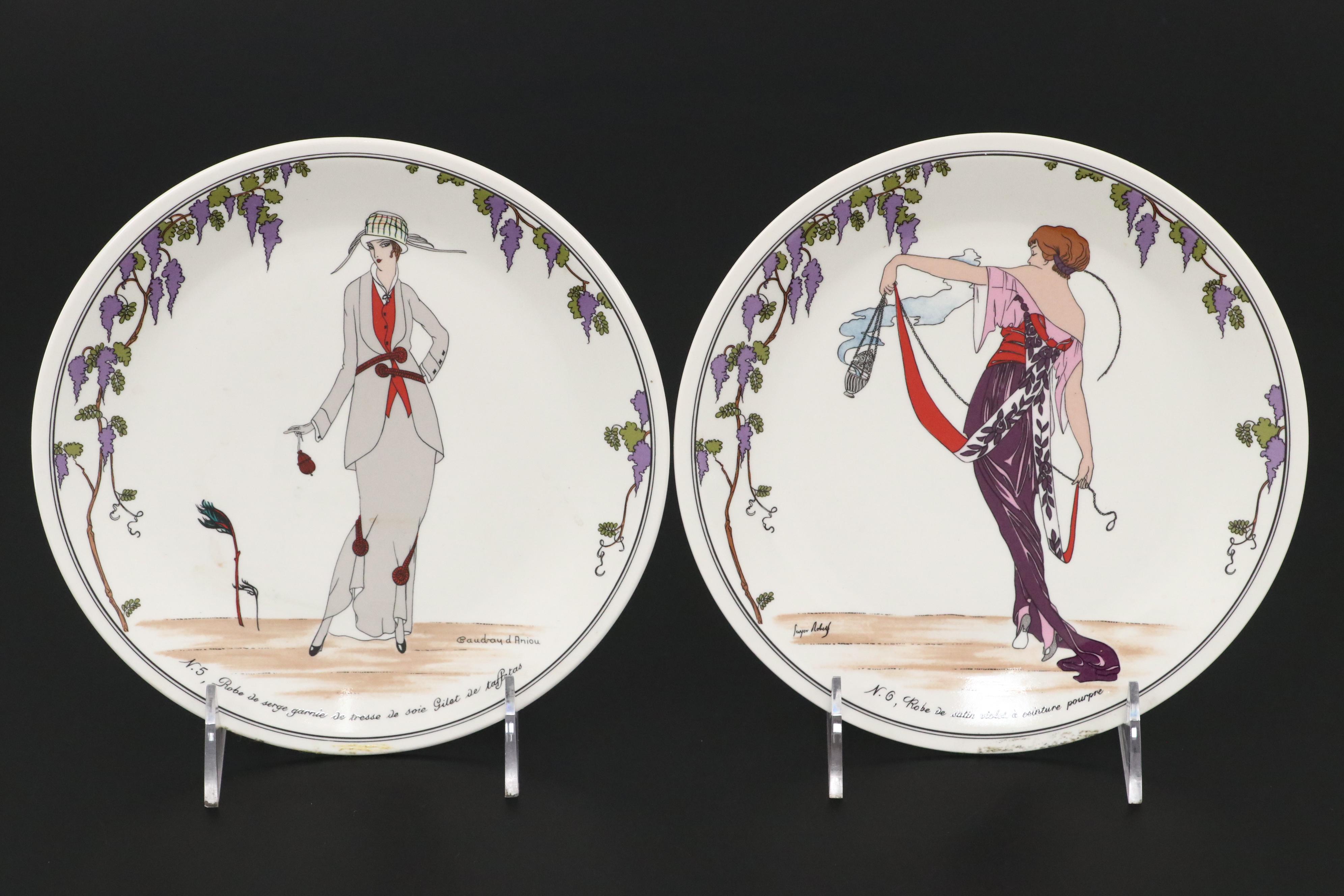 Villeroy & Boch "Design 1900" Porcelain Mugs and Salad Plates