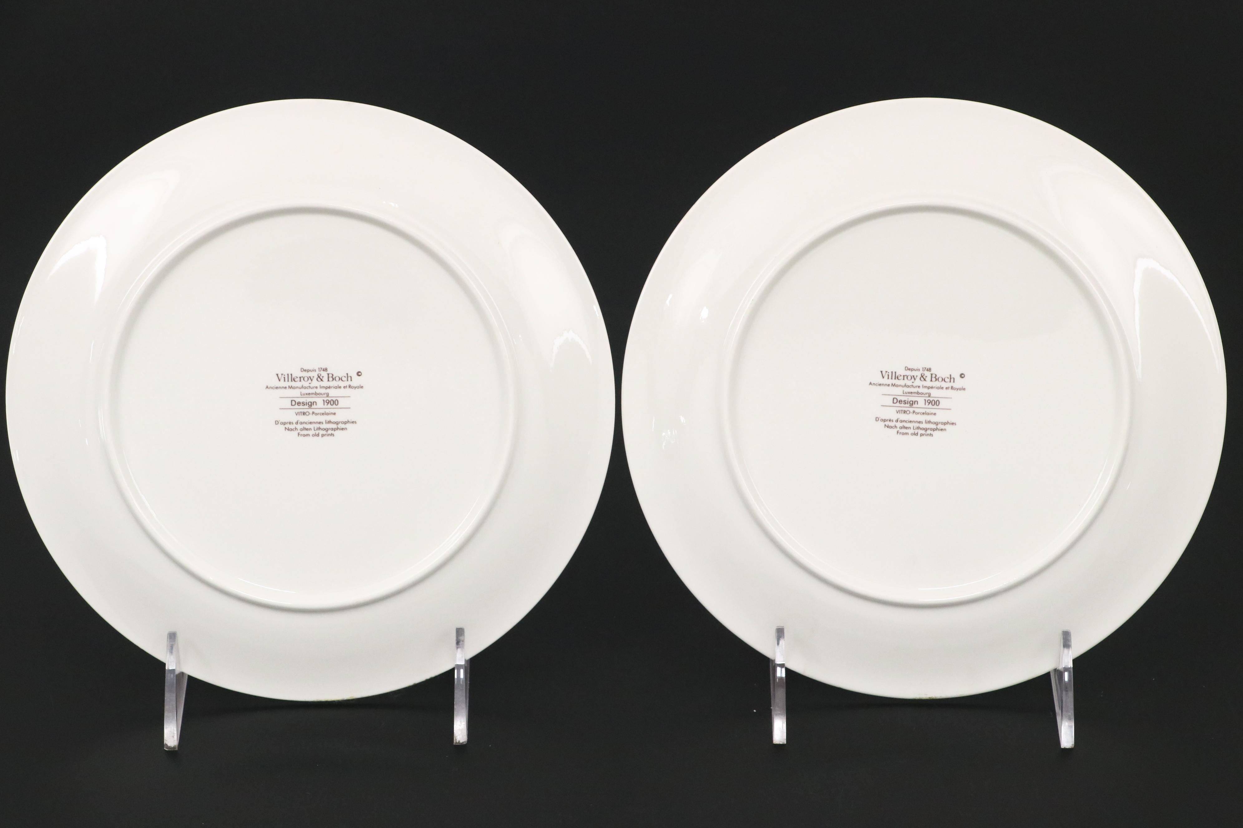 Villeroy & Boch "Design 1900" Porcelain Mugs and Salad Plates