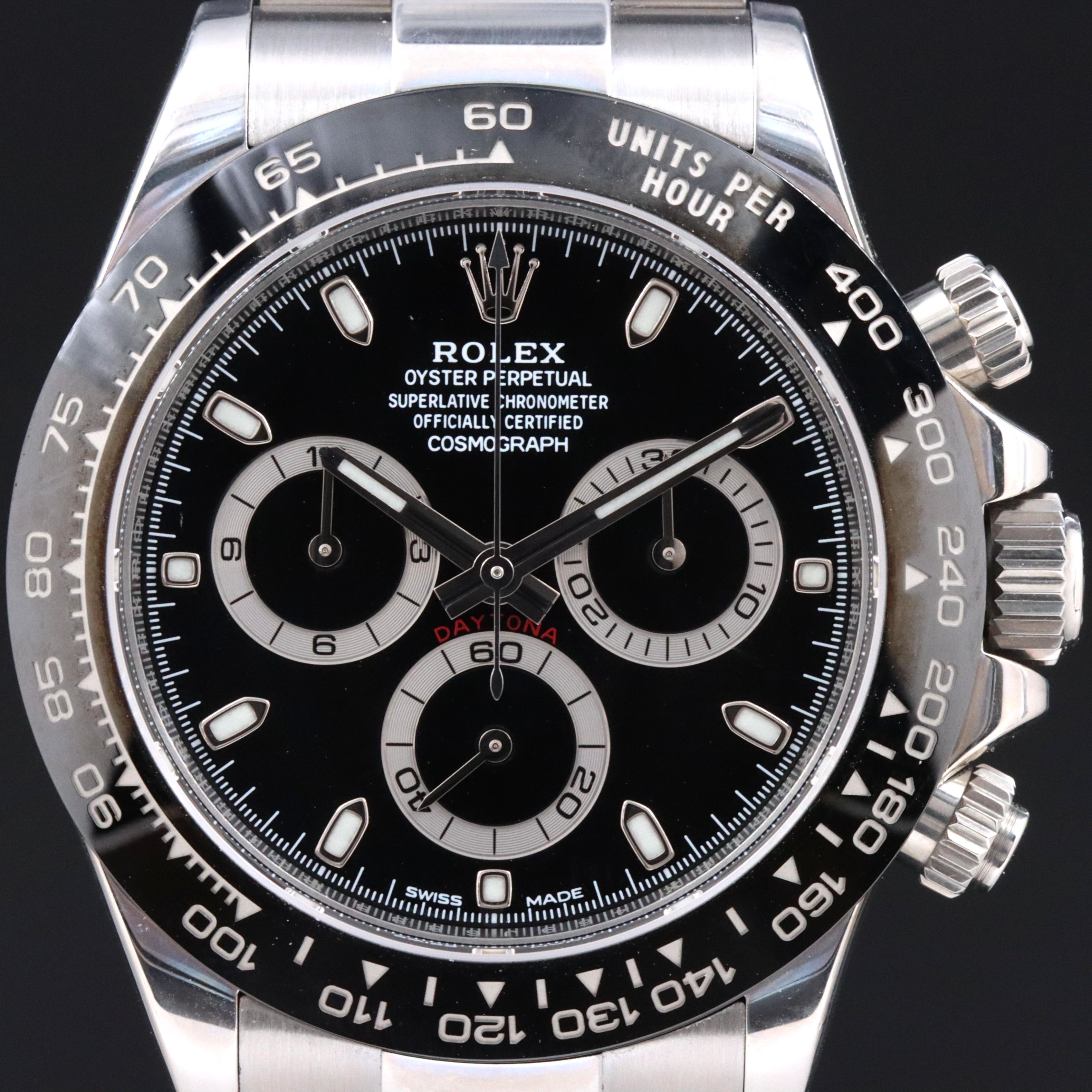 Rolex Daytona Chronograph Cosmograph Stainless Steel Watch