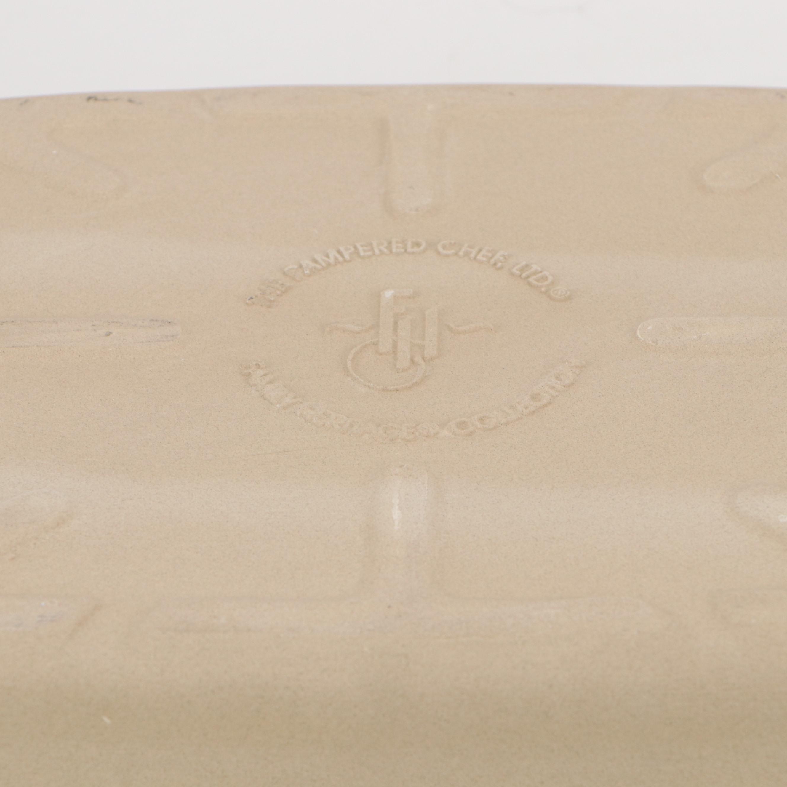 Pampered Chef Stoneware Bakers, Gingerbread House Kit and Quiche Pan