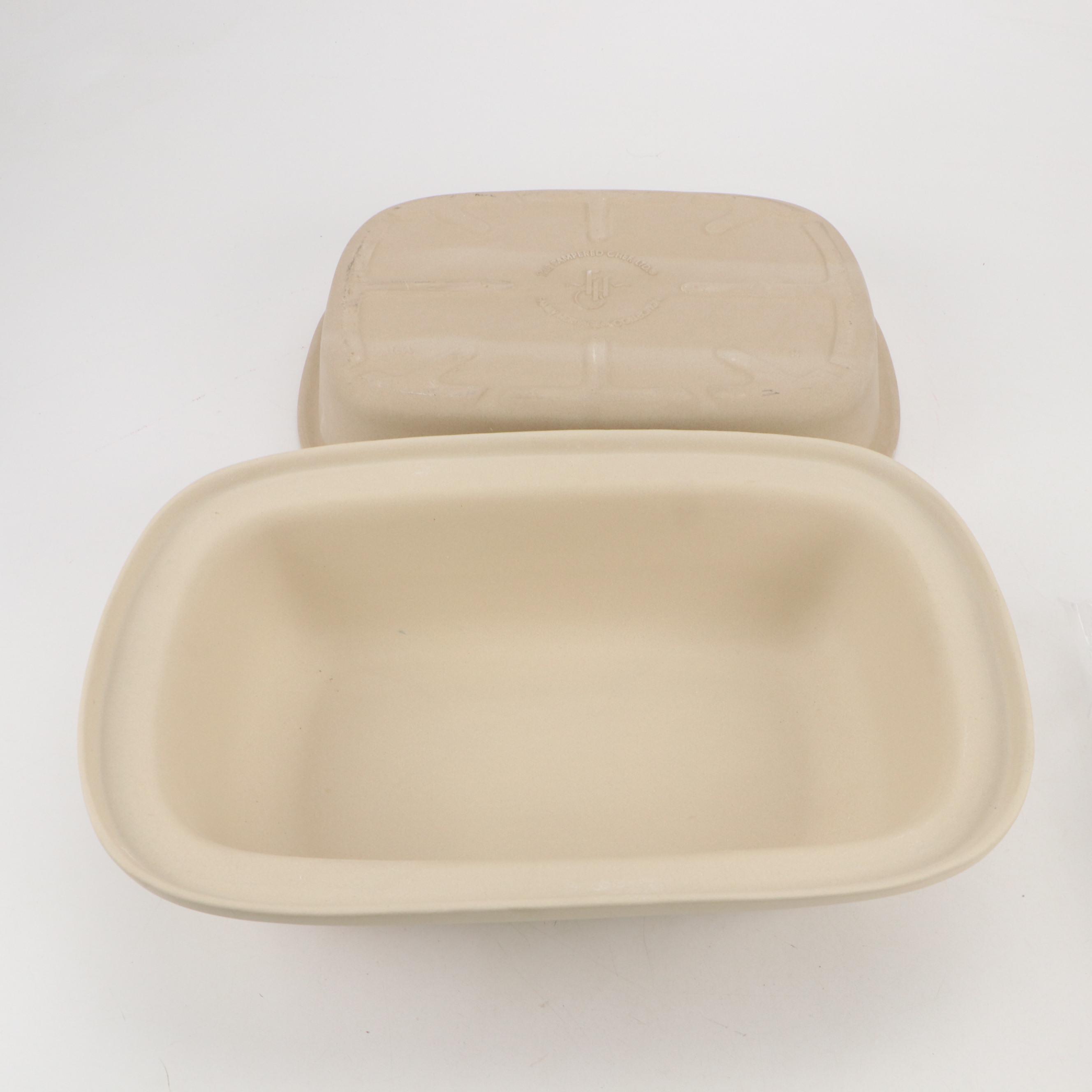 Pampered Chef Stoneware Bakers, Gingerbread House Kit and Quiche Pan