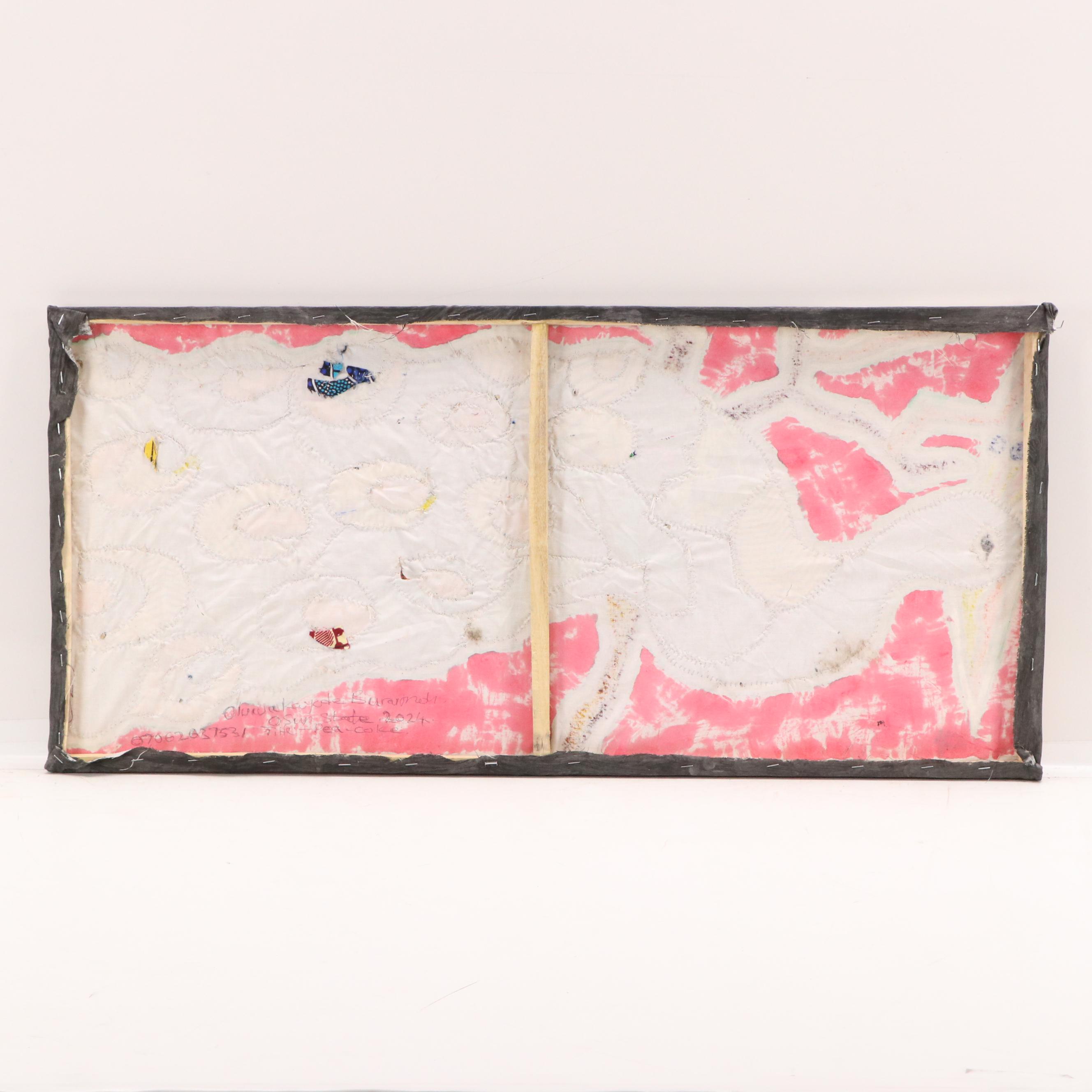 Kayode Buraimoh Stylized Mixed Media Collage "Pea-Coke.," 2024