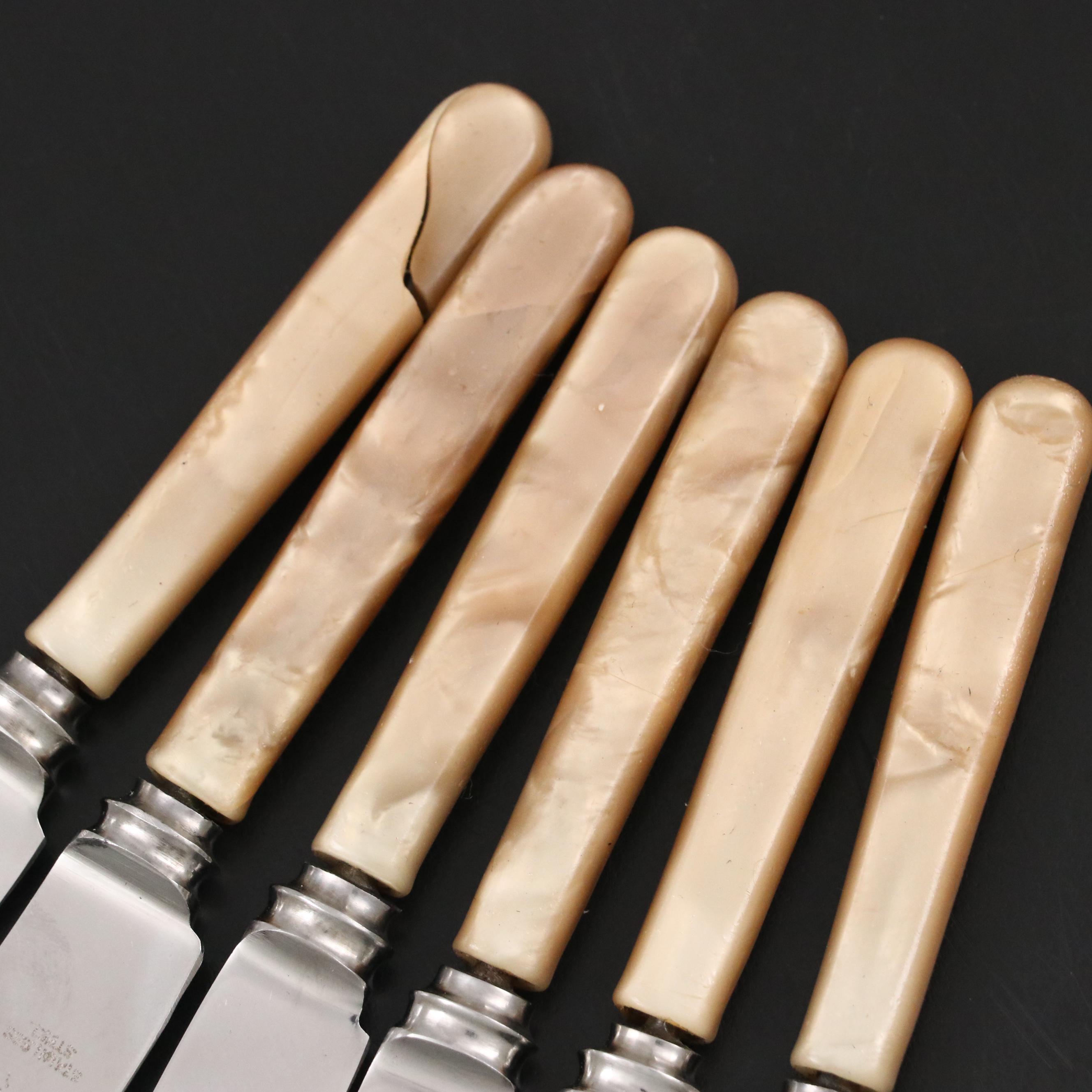 Smith Seymour Ltd Stainless Steel Celluloid Handled Knives