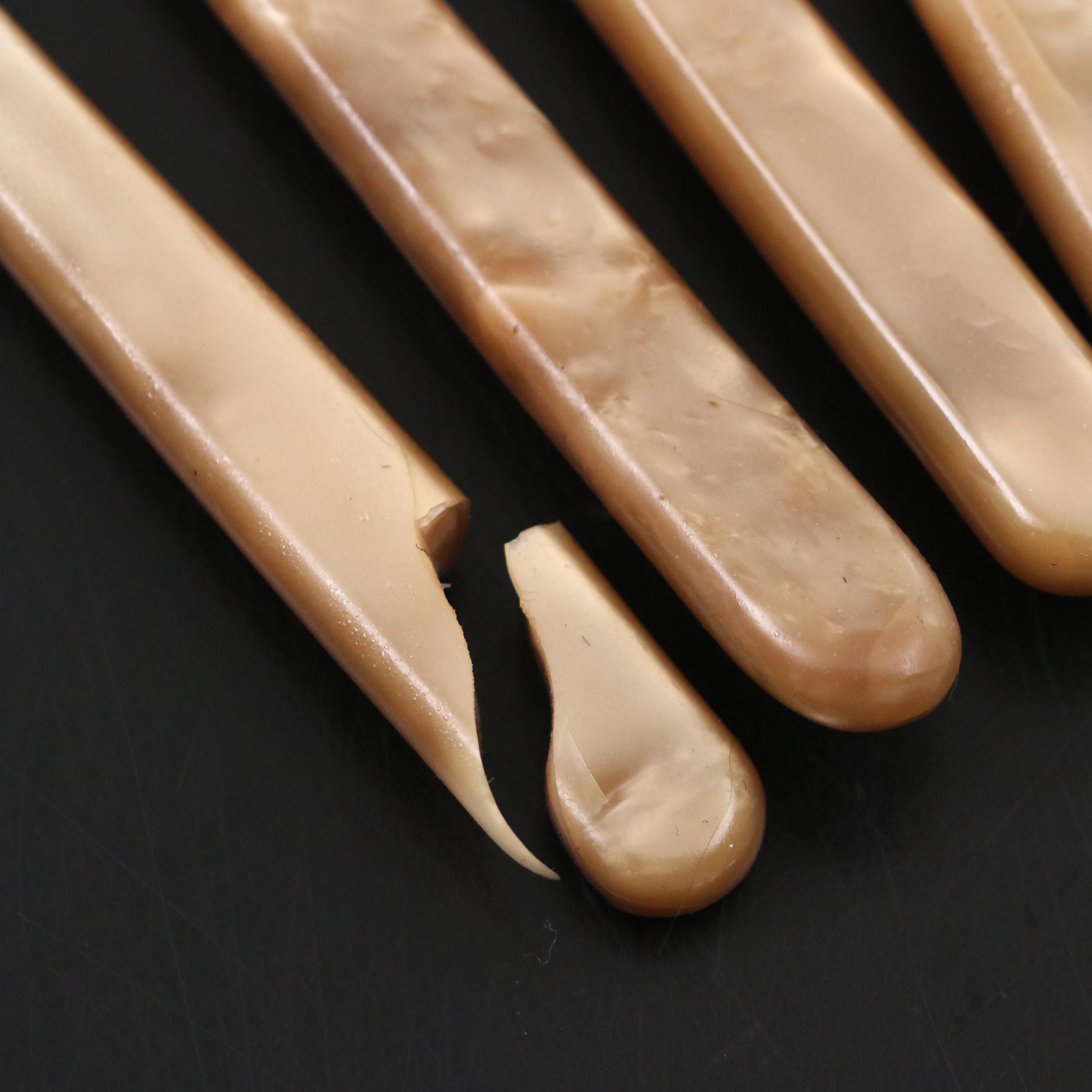 Smith Seymour Ltd Stainless Steel Celluloid Handled Knives