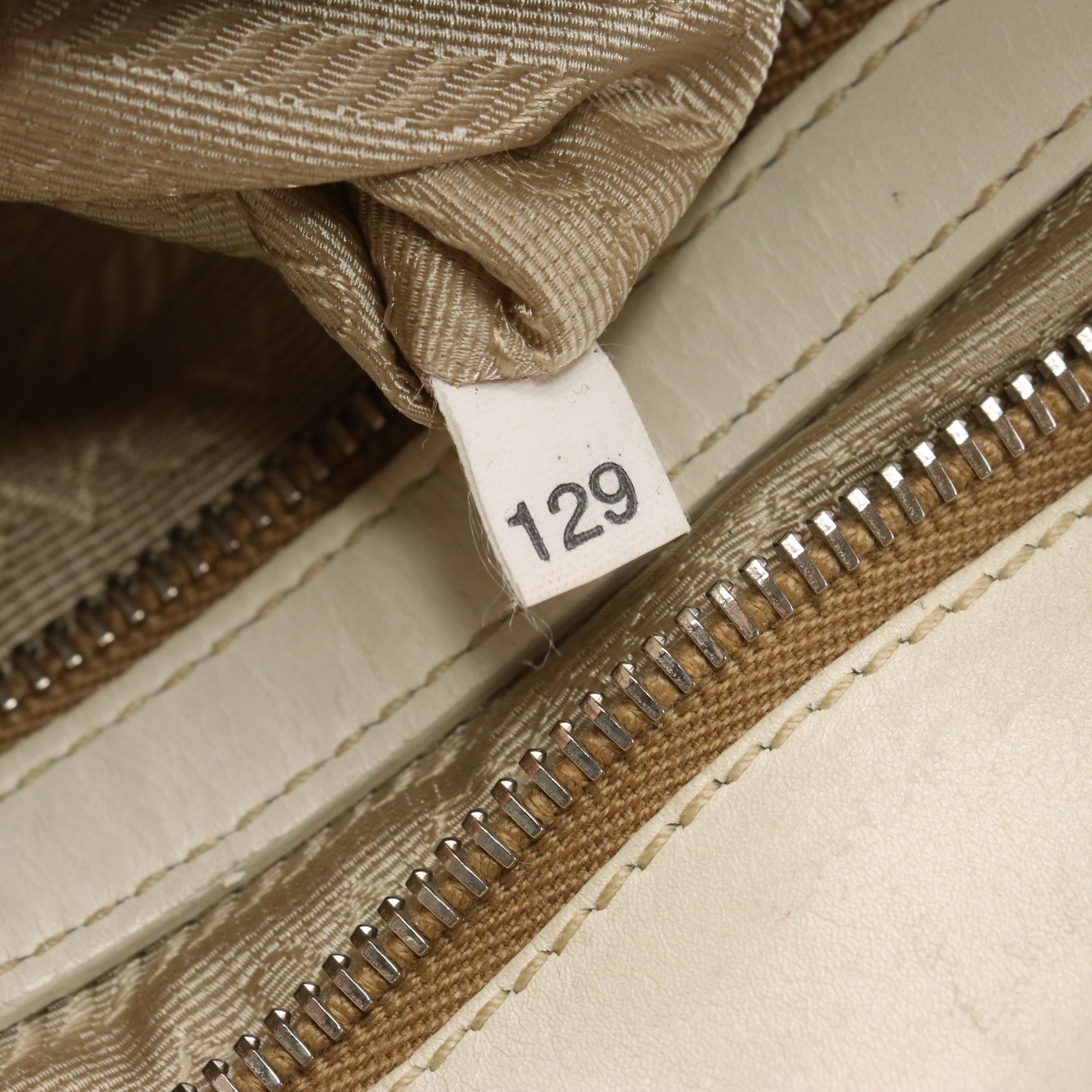 Prada Canapa Logo Canvas and Leather Crossbody Bag